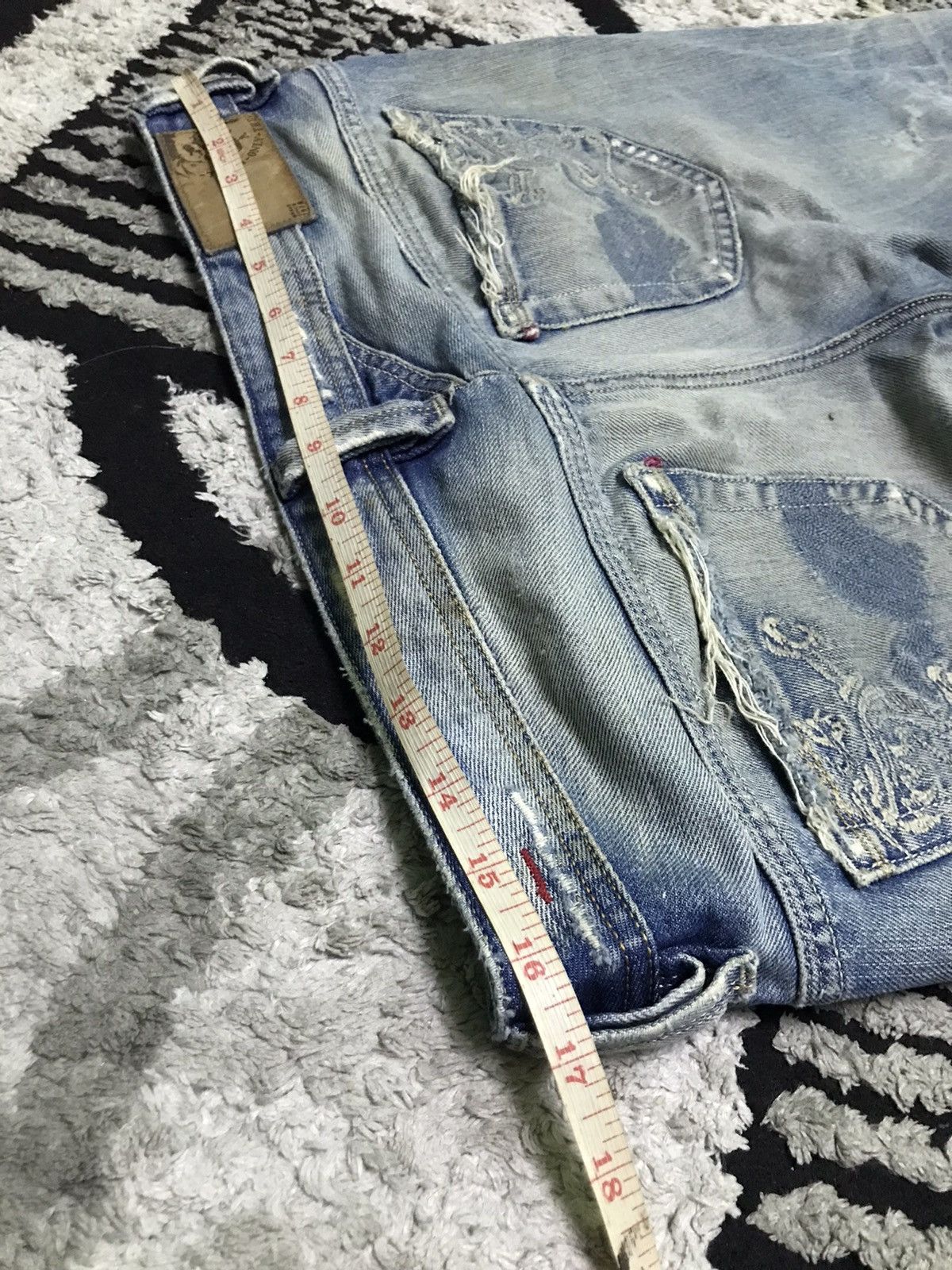 Diesel Diesel distressed denim jeans Size 32" / US 10 / IT 46 - 6 Thumbnail