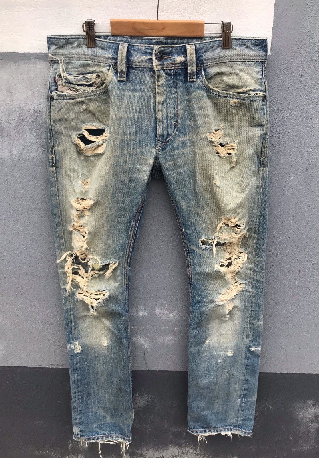 Diesel Diesel distressed denim jeans Size 32" / US 10 / IT 46 - 3 Thumbnail