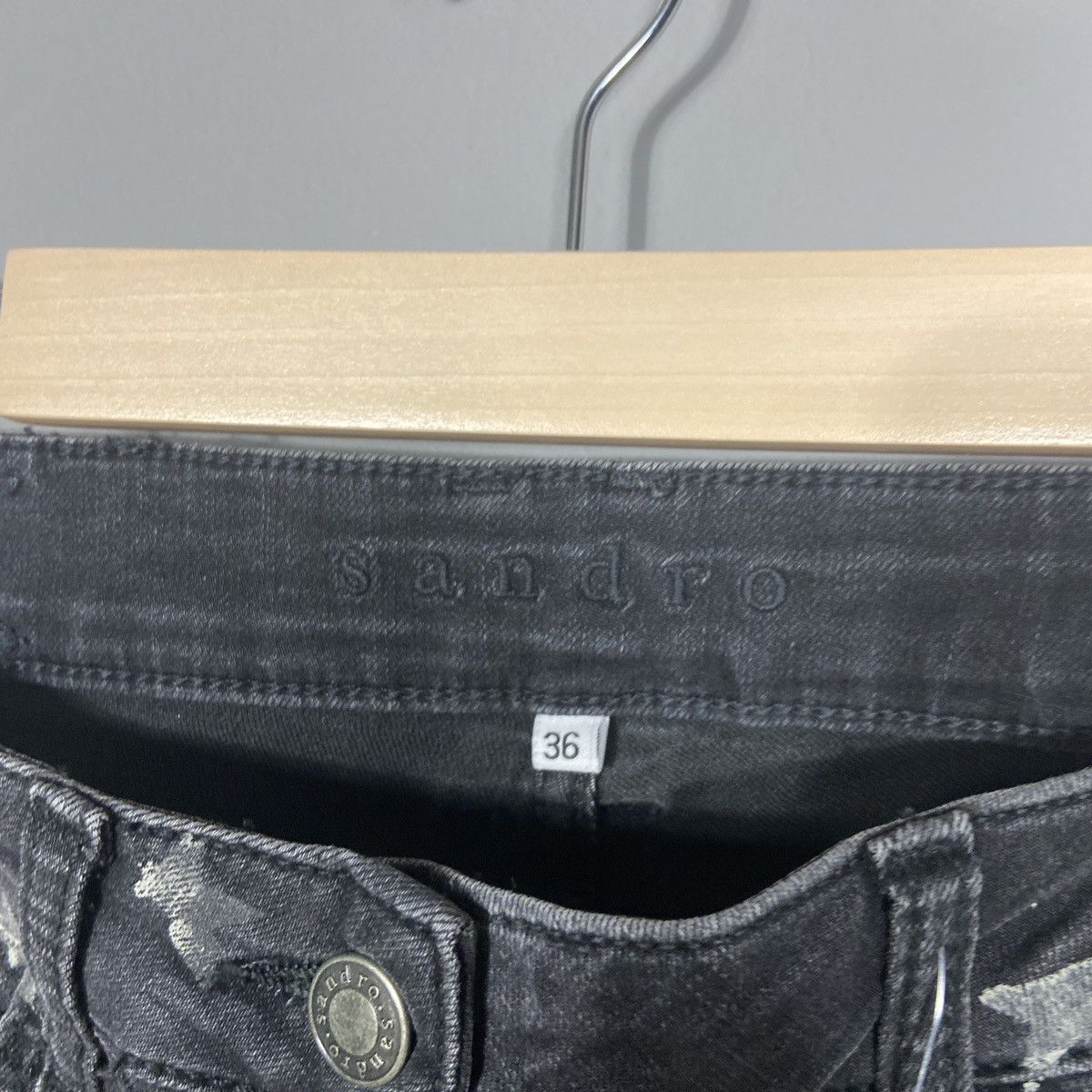 Sandro Sandro Paris Star Monogram Kate Moss Style Jeans Size 26" / US 2 / IT 38 - 11 Thumbnail