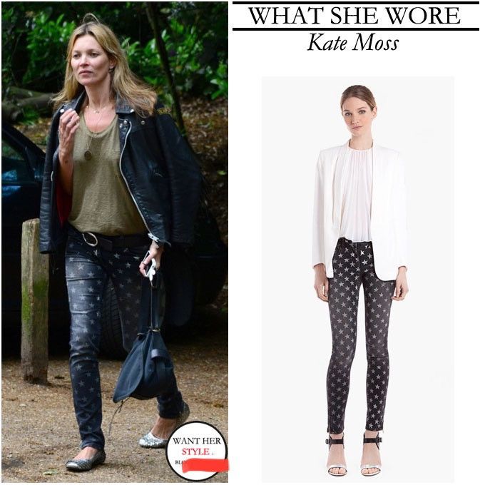 Sandro Sandro Paris Star Monogram Kate Moss Style Jeans Size 26" / US 2 / IT 38 - 2 Thumbnail