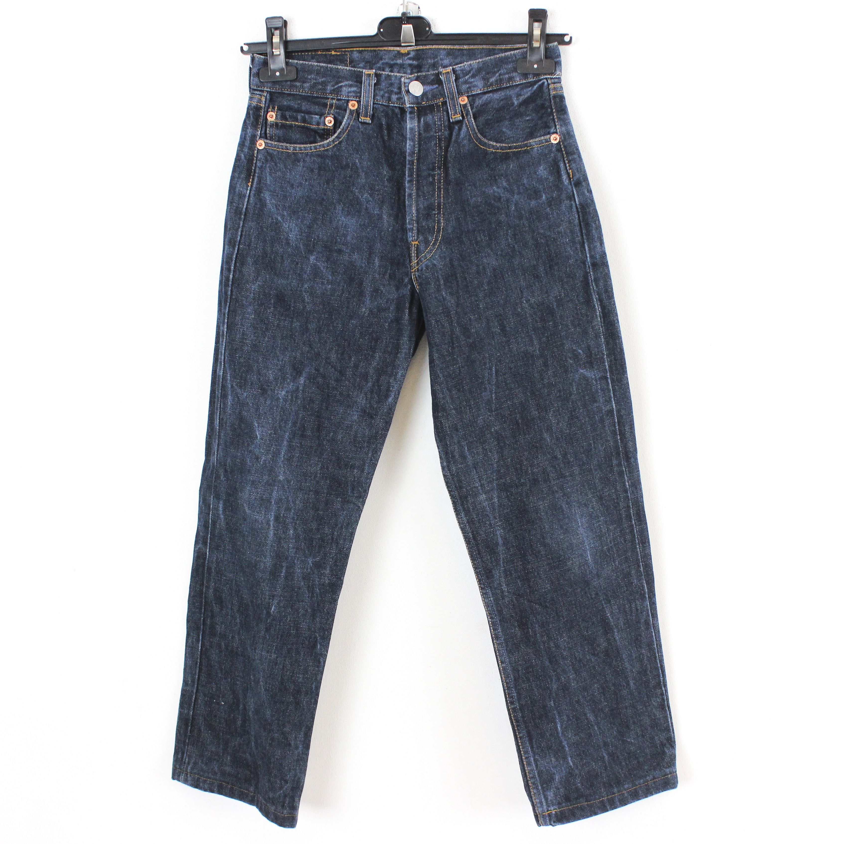Levi's 1997 501 W27 L27 Raw Denim Jeans Blue Made in USA Regular Size 27" / US 4 / IT 40 - 1 Thumbnail