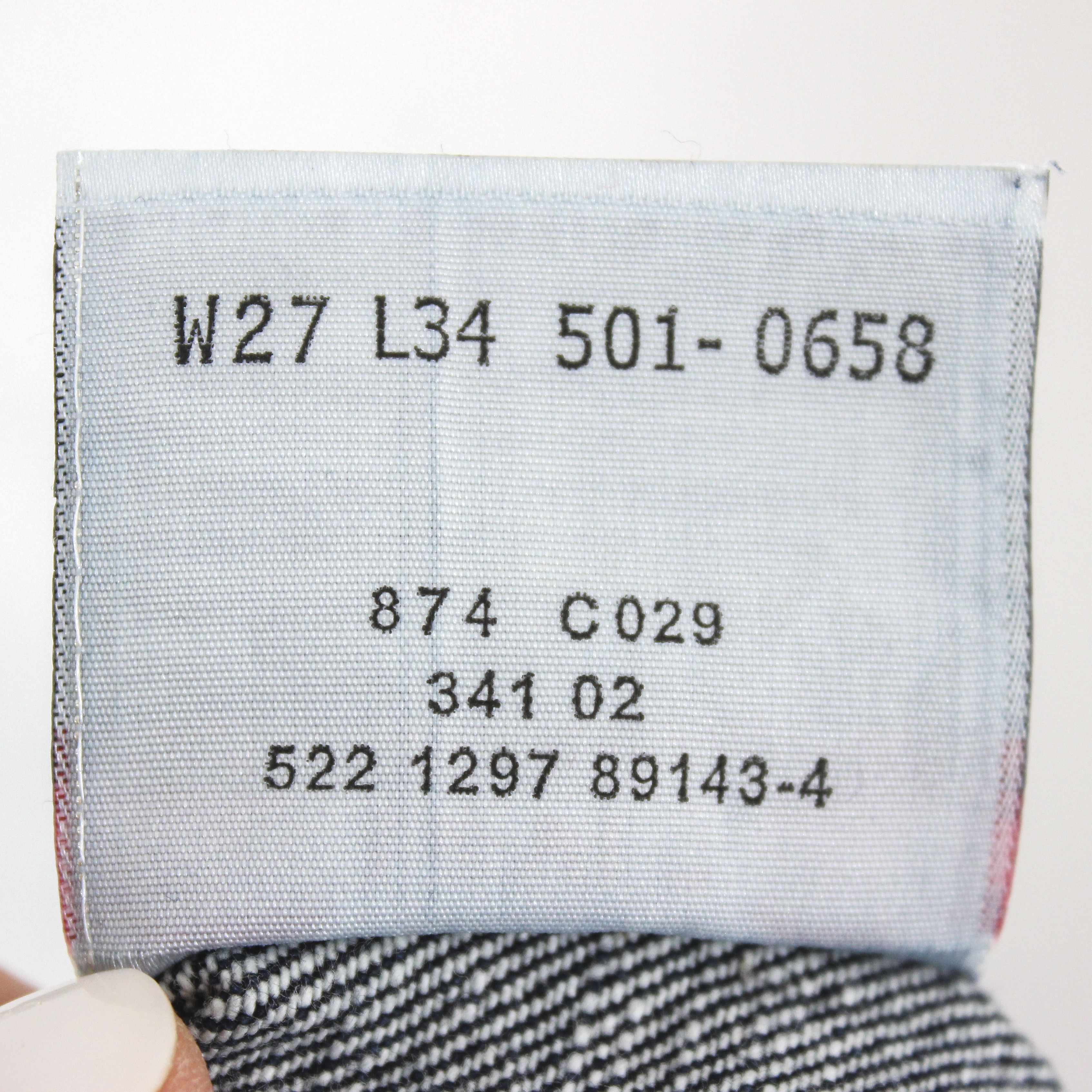 Levi's 1997 501 W27 L27 Raw Denim Jeans Blue Made in USA Regular Size 27" / US 4 / IT 40 - 7 Thumbnail