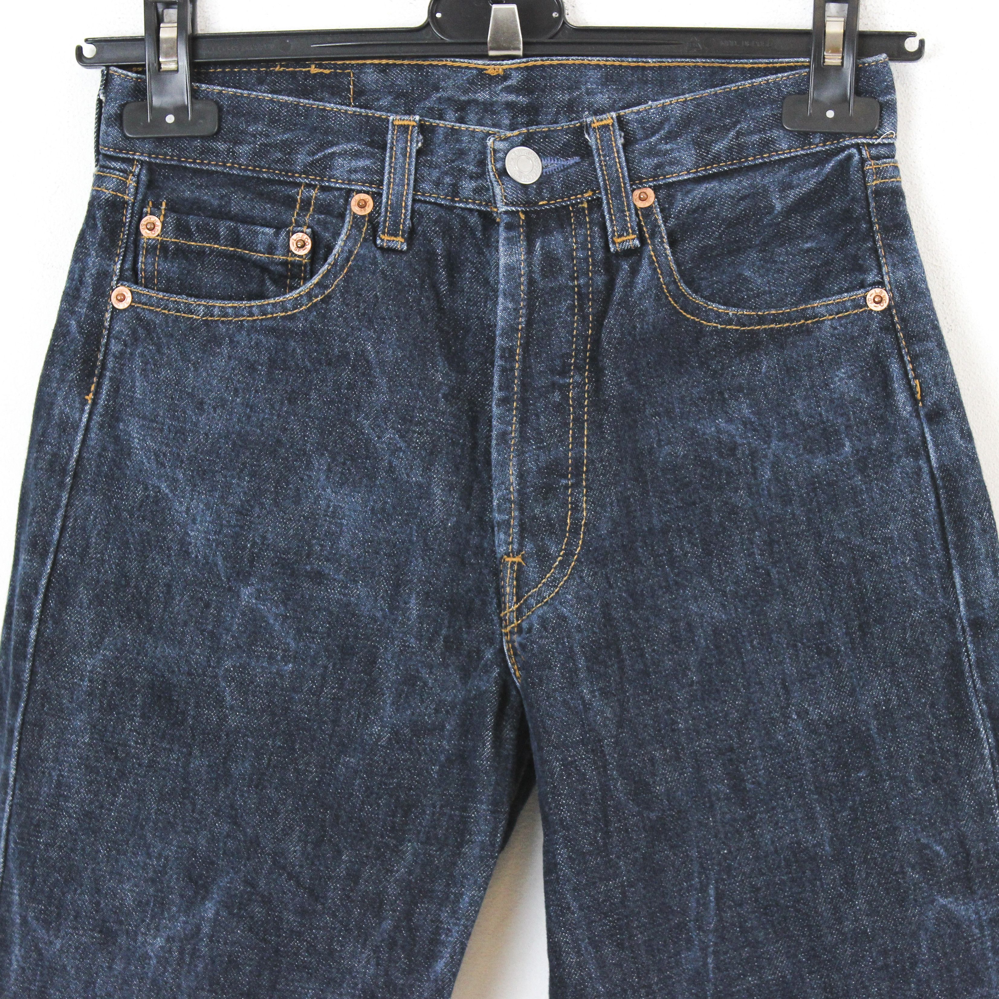 Levi's 1997 501 W27 L27 Raw Denim Jeans Blue Made in USA Regular Size 27" / US 4 / IT 40 - 3 Thumbnail