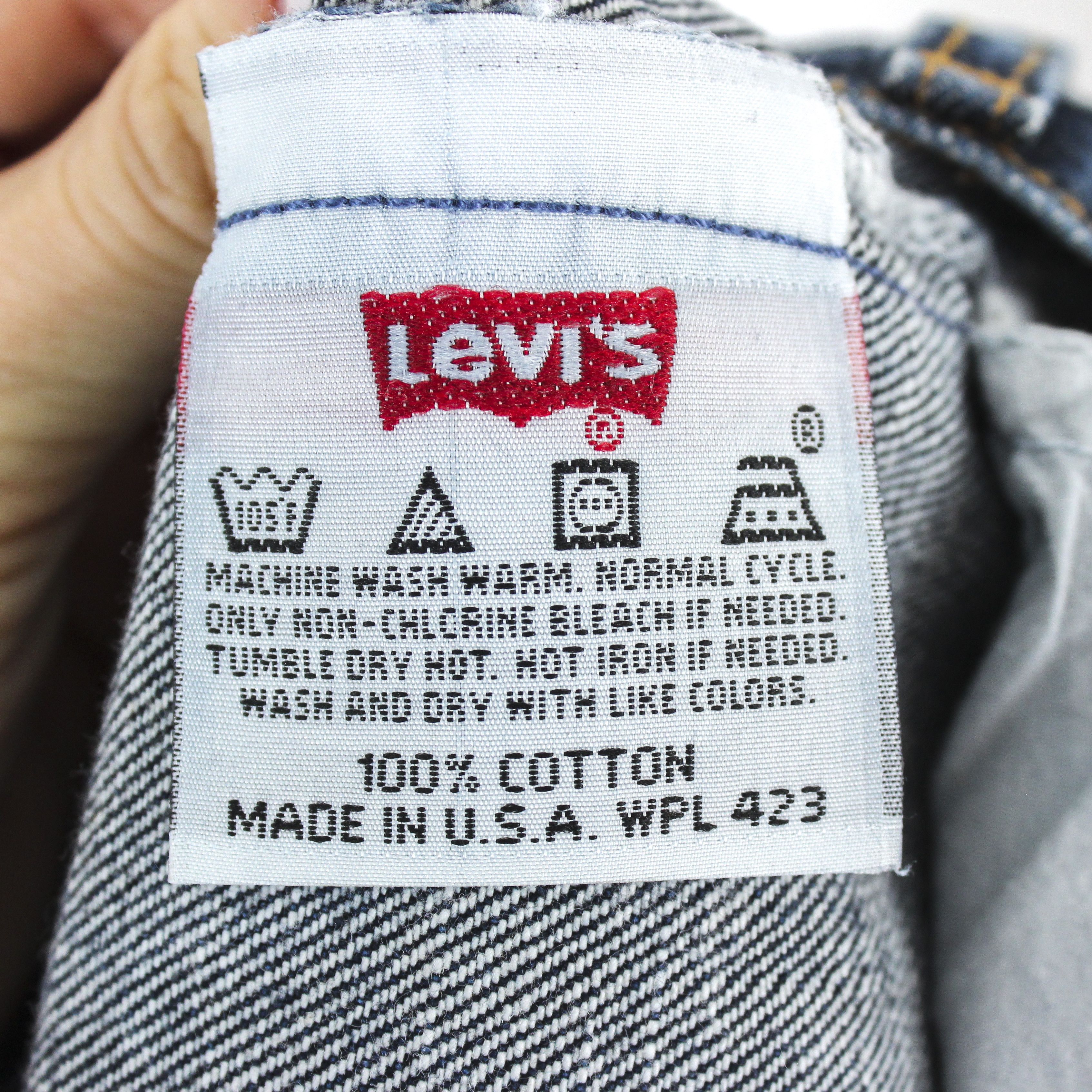 Levi's 1997 501 W27 L27 Raw Denim Jeans Blue Made in USA Regular Size 27" / US 4 / IT 40 - 6 Thumbnail