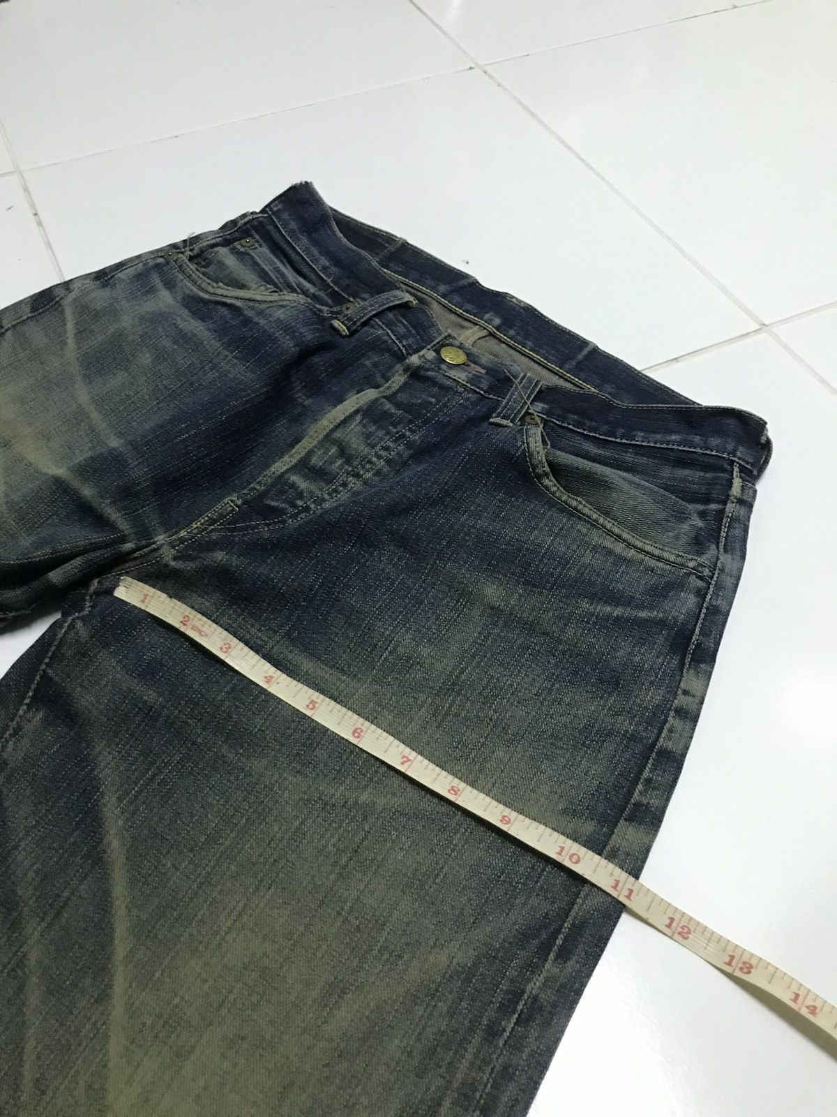 Japanese Brand × Vintage Vintage Smith’s american selvedge distressed denim jeans Size US 31 - 14 Thumbnail