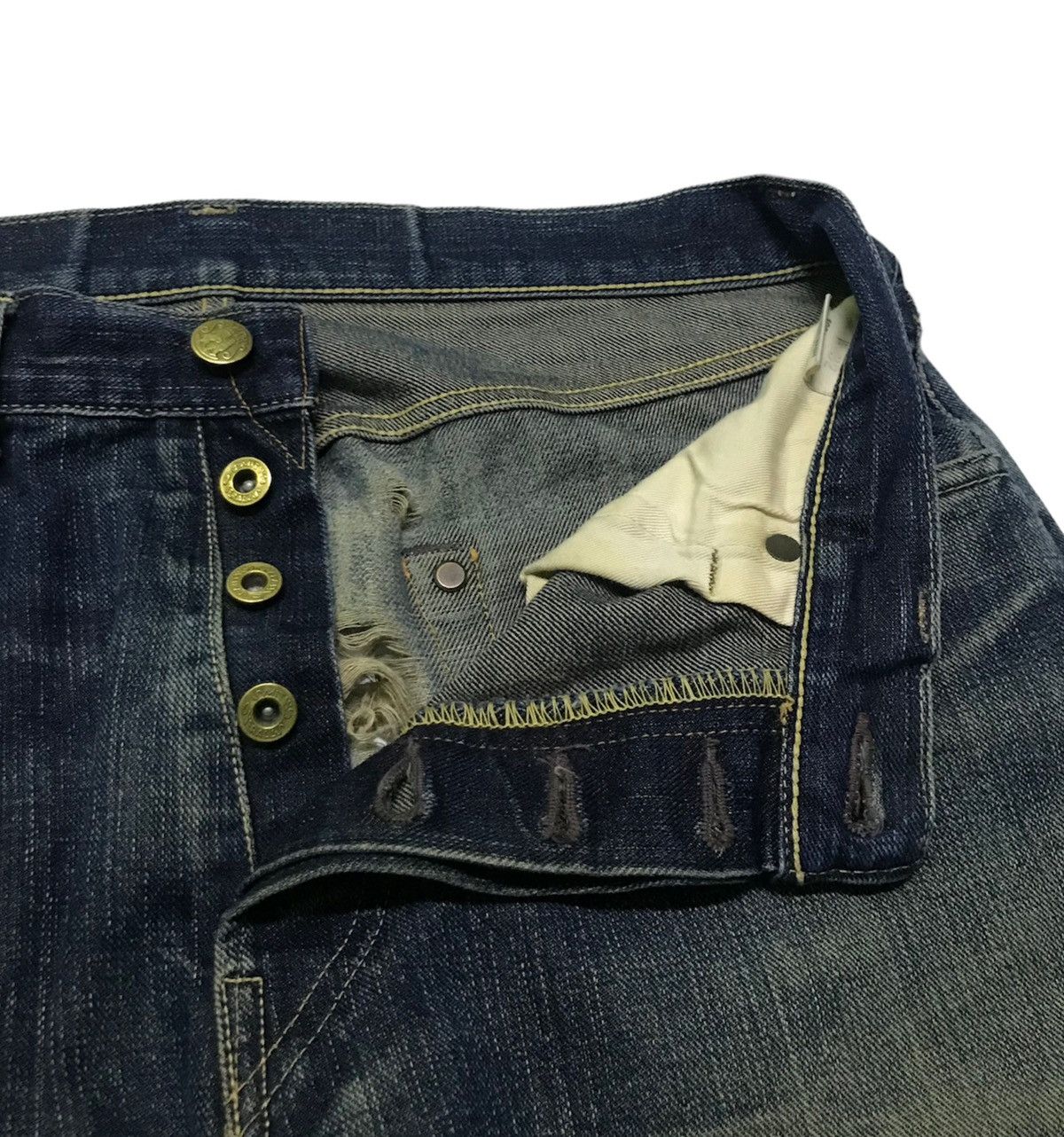 Japanese Brand × Vintage Vintage Smith’s american selvedge distressed denim jeans Size US 31 - 4 Thumbnail