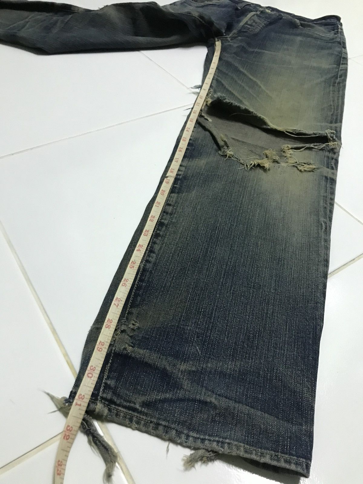 Japanese Brand × Vintage Vintage Smith’s american selvedge distressed denim jeans Size US 31 - 12 Thumbnail