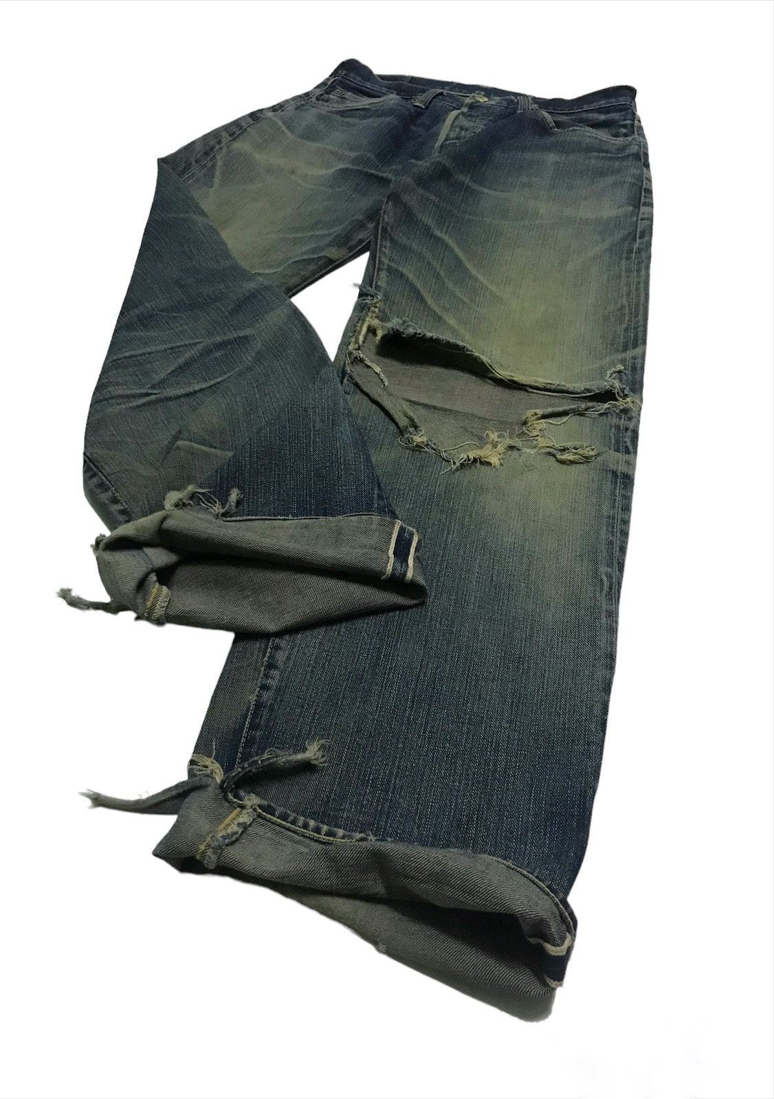 Japanese Brand × Vintage Vintage Smith’s american selvedge distressed denim jeans Size US 31 - 6 Thumbnail