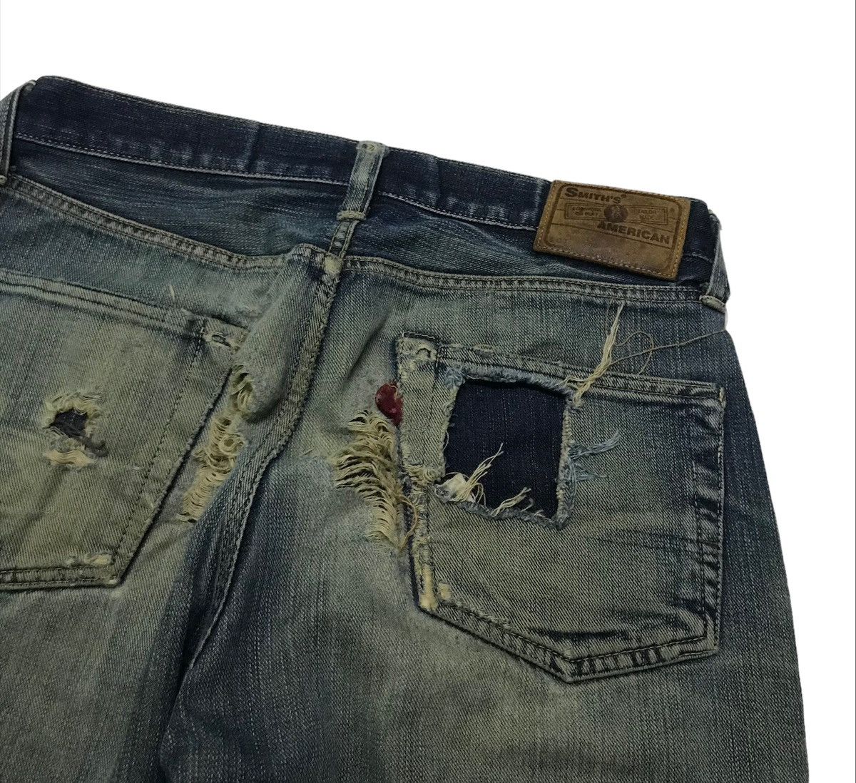 Japanese Brand × Vintage Vintage Smith’s american selvedge distressed denim jeans Size US 31 - 8 Thumbnail
