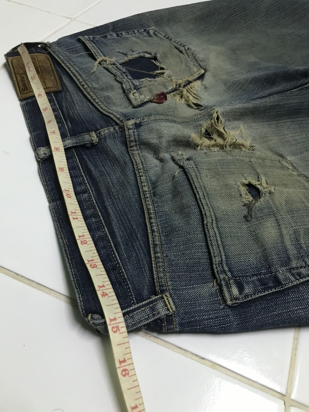 Japanese Brand × Vintage Vintage Smith’s american selvedge distressed denim jeans Size US 31 - 9 Thumbnail