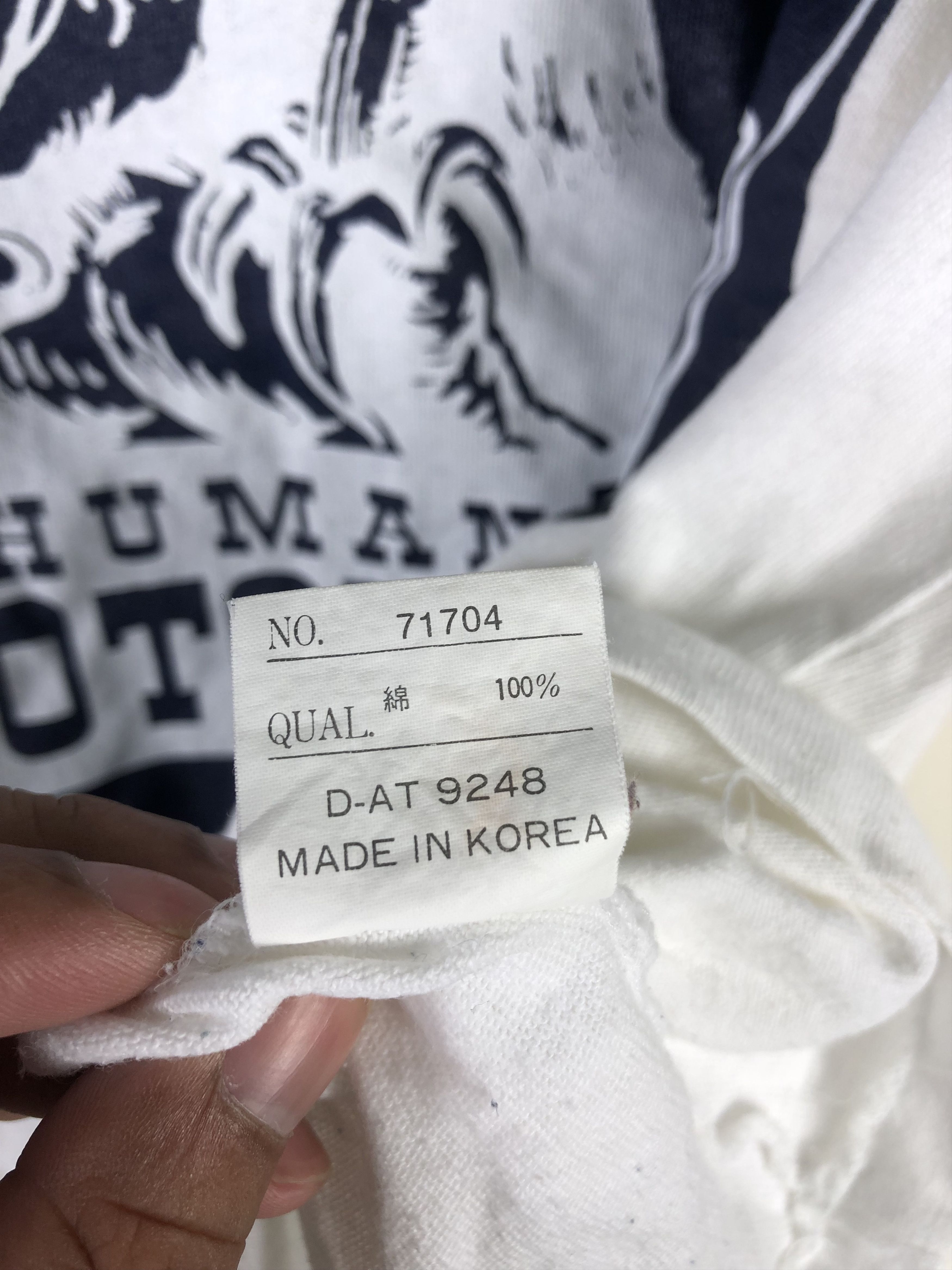 Japanese Brand Human Prototype Tshirt Size US L / EU 52-54 / 3 - 4 Thumbnail