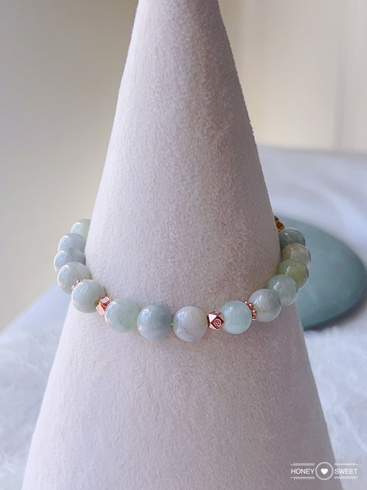 Jewelry Authentic Jade & Rose Quartz Bracelet Size ONE SIZE - 2 Thumbnail