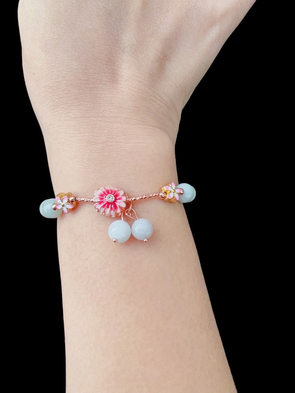 Jewelry Authentic Jade & Rose Quartz Bracelet Size ONE SIZE - 4 Thumbnail