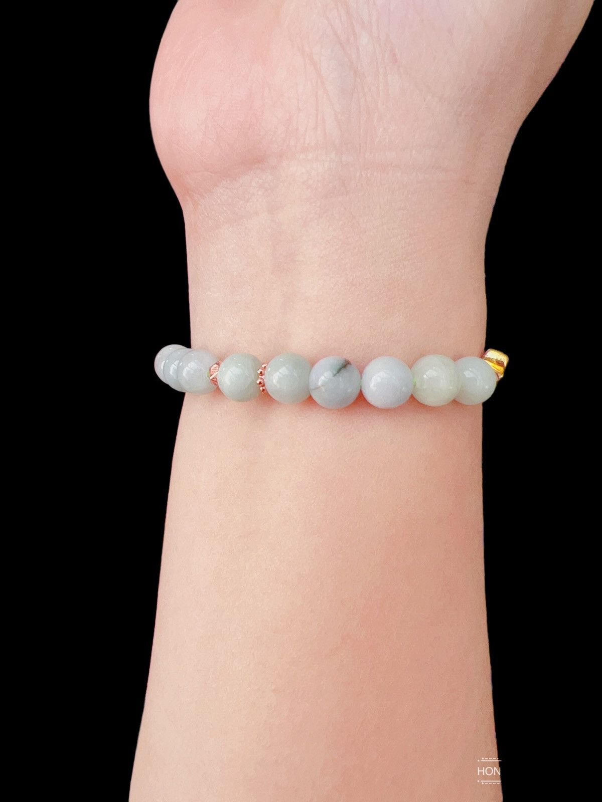 Jewelry Authentic Jade & Rose Quartz Bracelet Size ONE SIZE - 6 Thumbnail