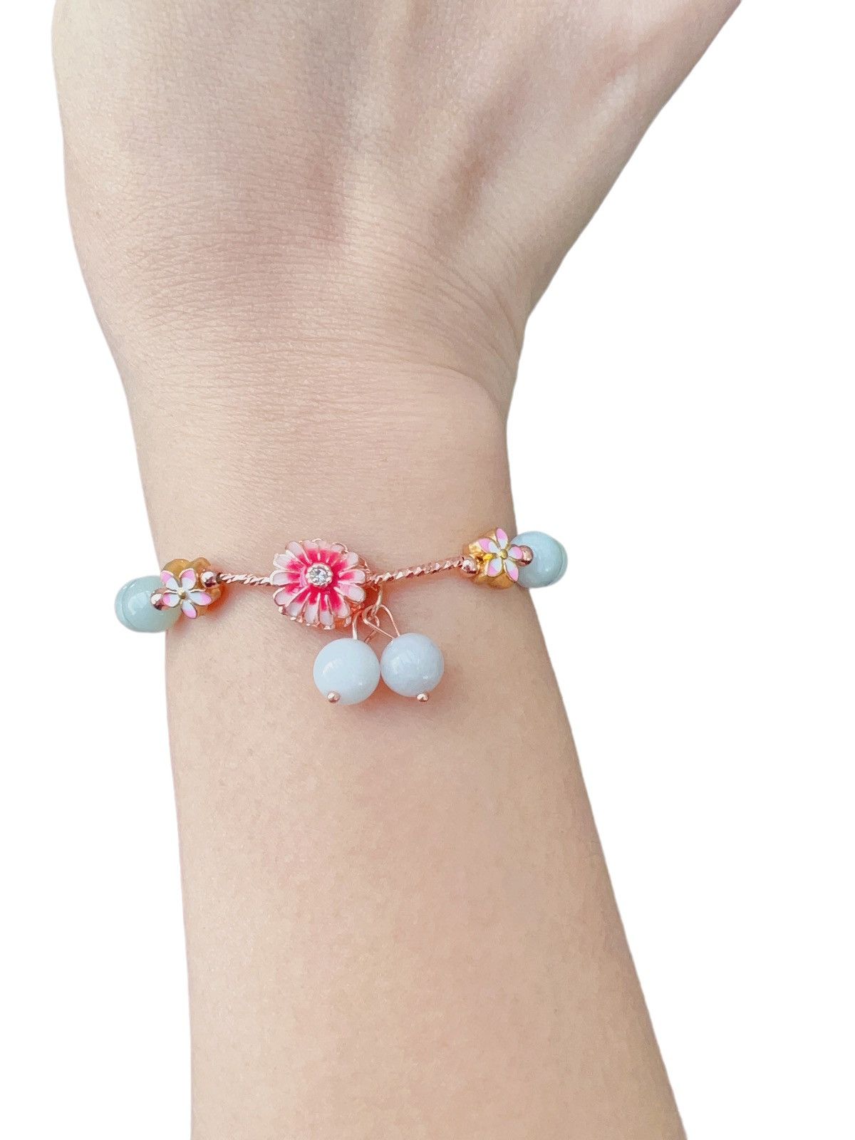 Jewelry Authentic Jade & Rose Quartz Bracelet Size ONE SIZE - 3 Thumbnail