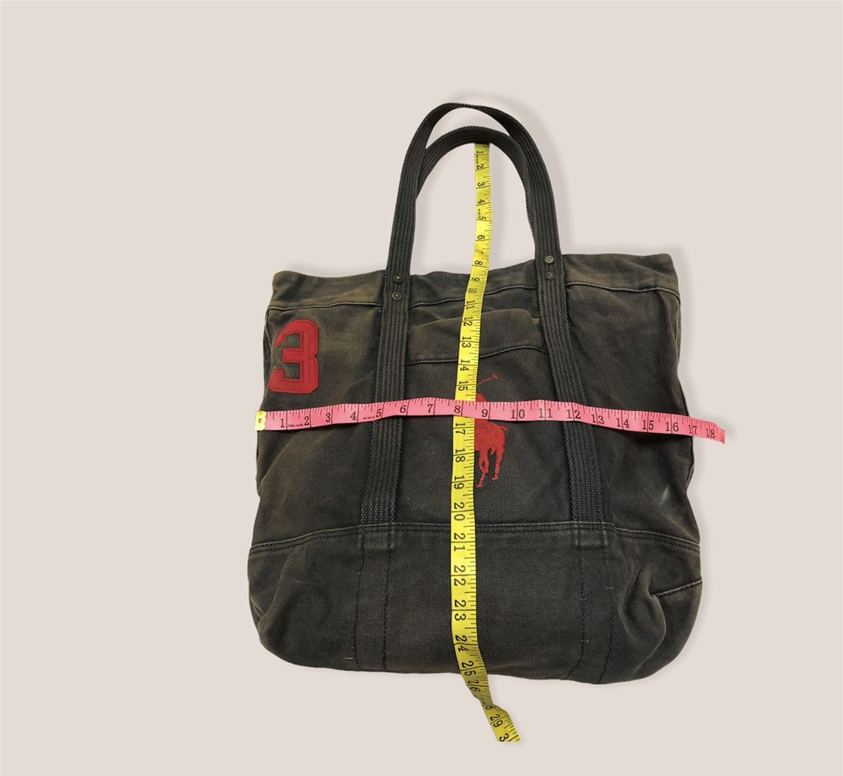Polo Ralph Lauren Vintage Polo RL Shoulder Tote Bag Bleach Size ONE SIZE - 7 Thumbnail