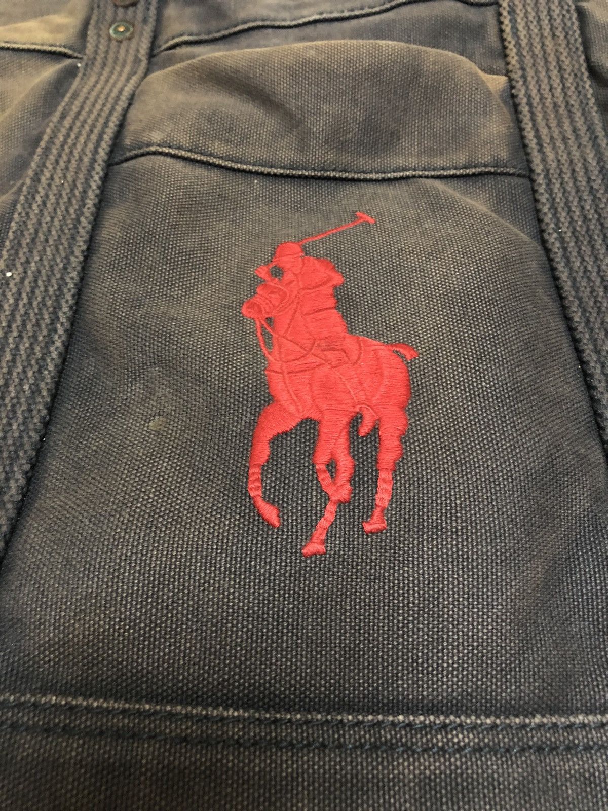 Polo Ralph Lauren Vintage Polo RL Shoulder Tote Bag Bleach Size ONE SIZE - 8 Thumbnail