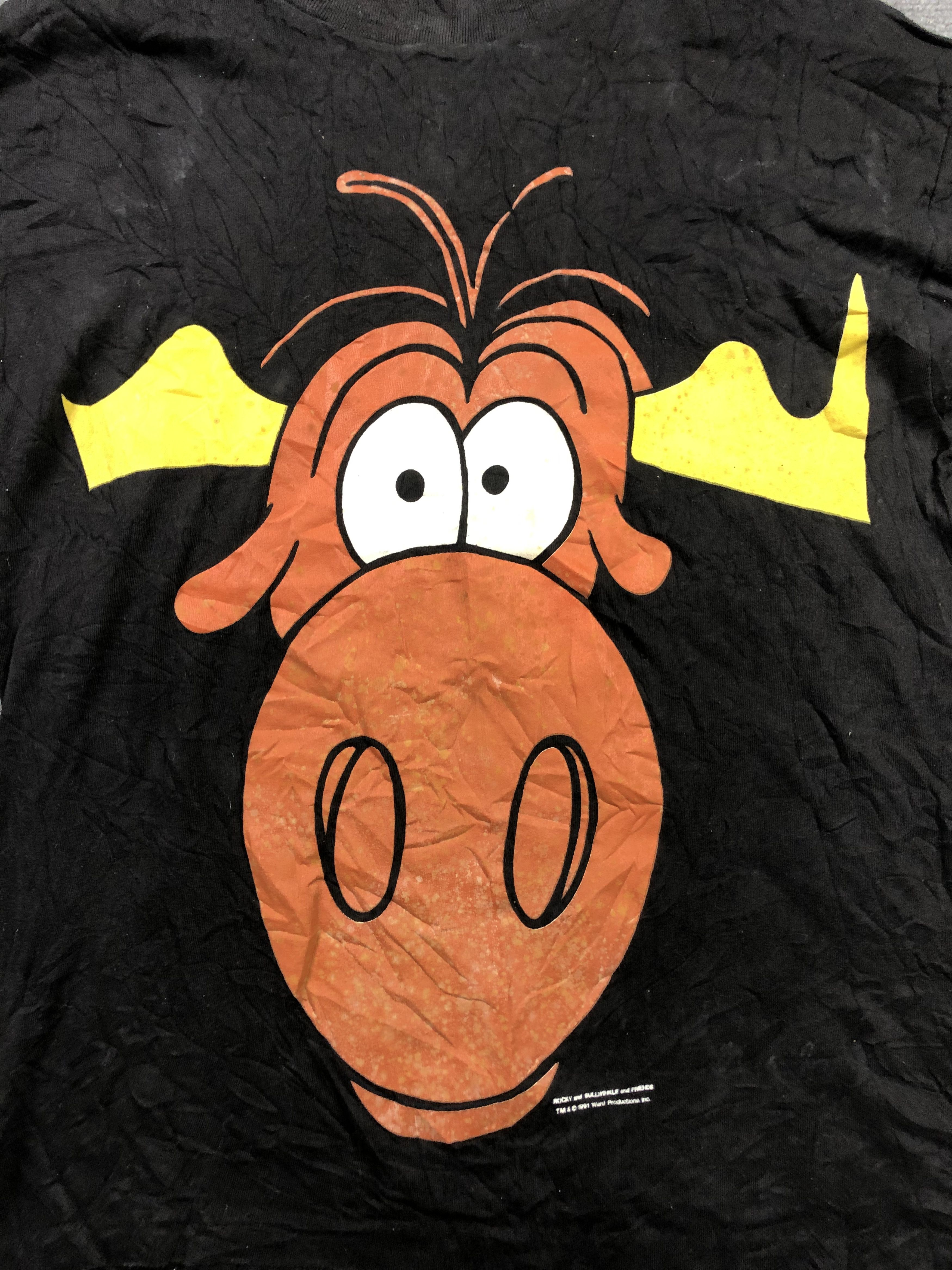Cartoon Network Vintage 90s Rocky & Bullwinkle Size US L / EU 52-54 / 3 - 2 Thumbnail