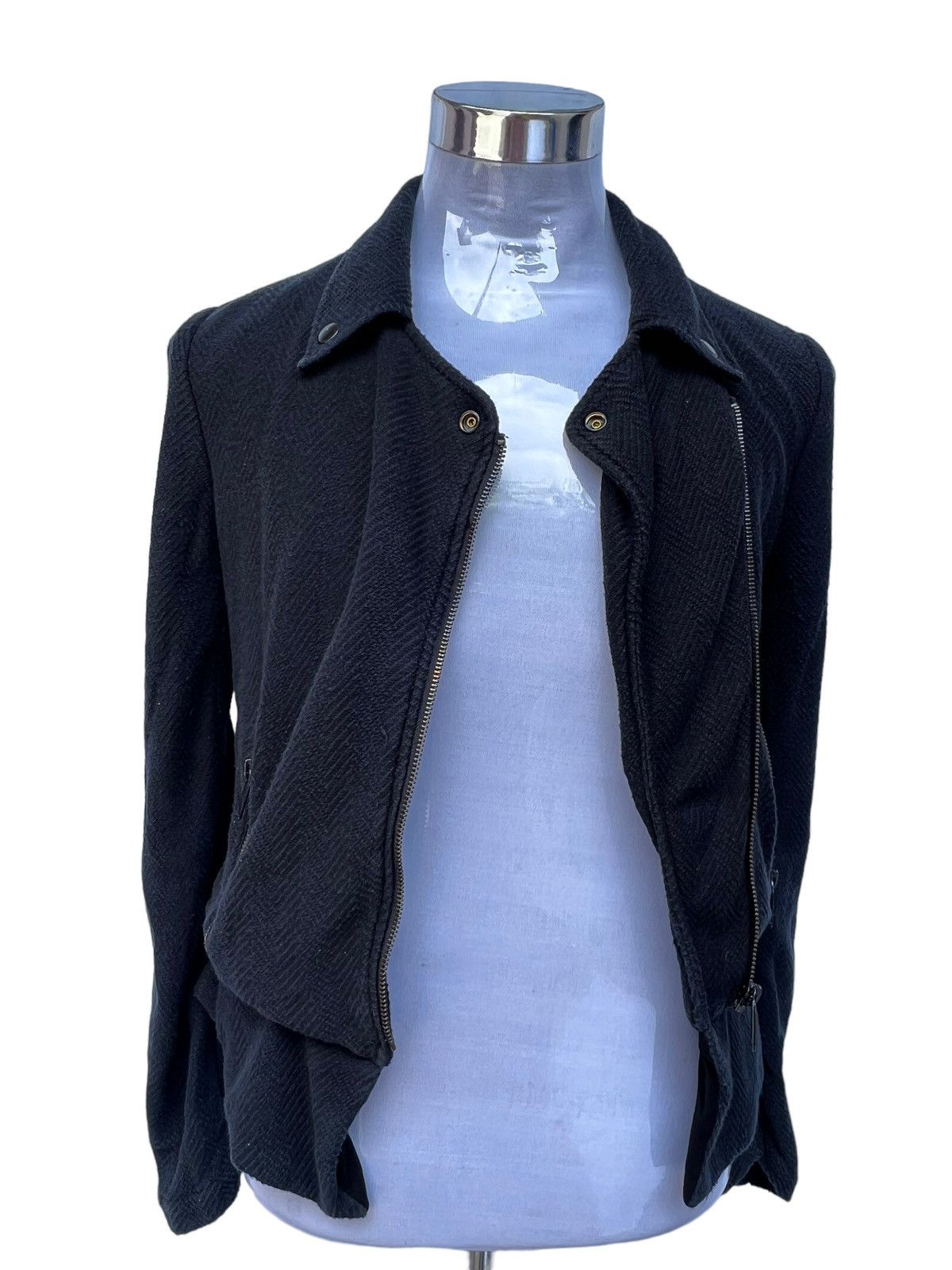 Diesel 💥DIESEL ZIPPER BUTTON DOUBLE COLLARS JACKET Size US M / EU 48-50 / 2 - 5 Thumbnail