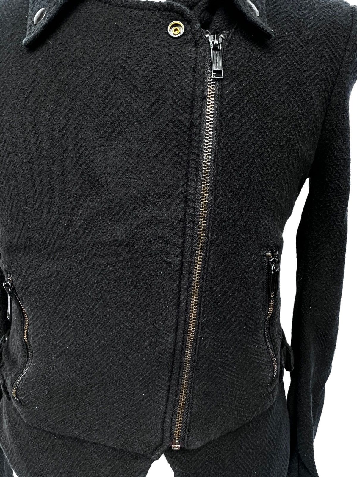 Diesel 💥DIESEL ZIPPER BUTTON DOUBLE COLLARS JACKET Size US M / EU 48-50 / 2 - 4 Thumbnail