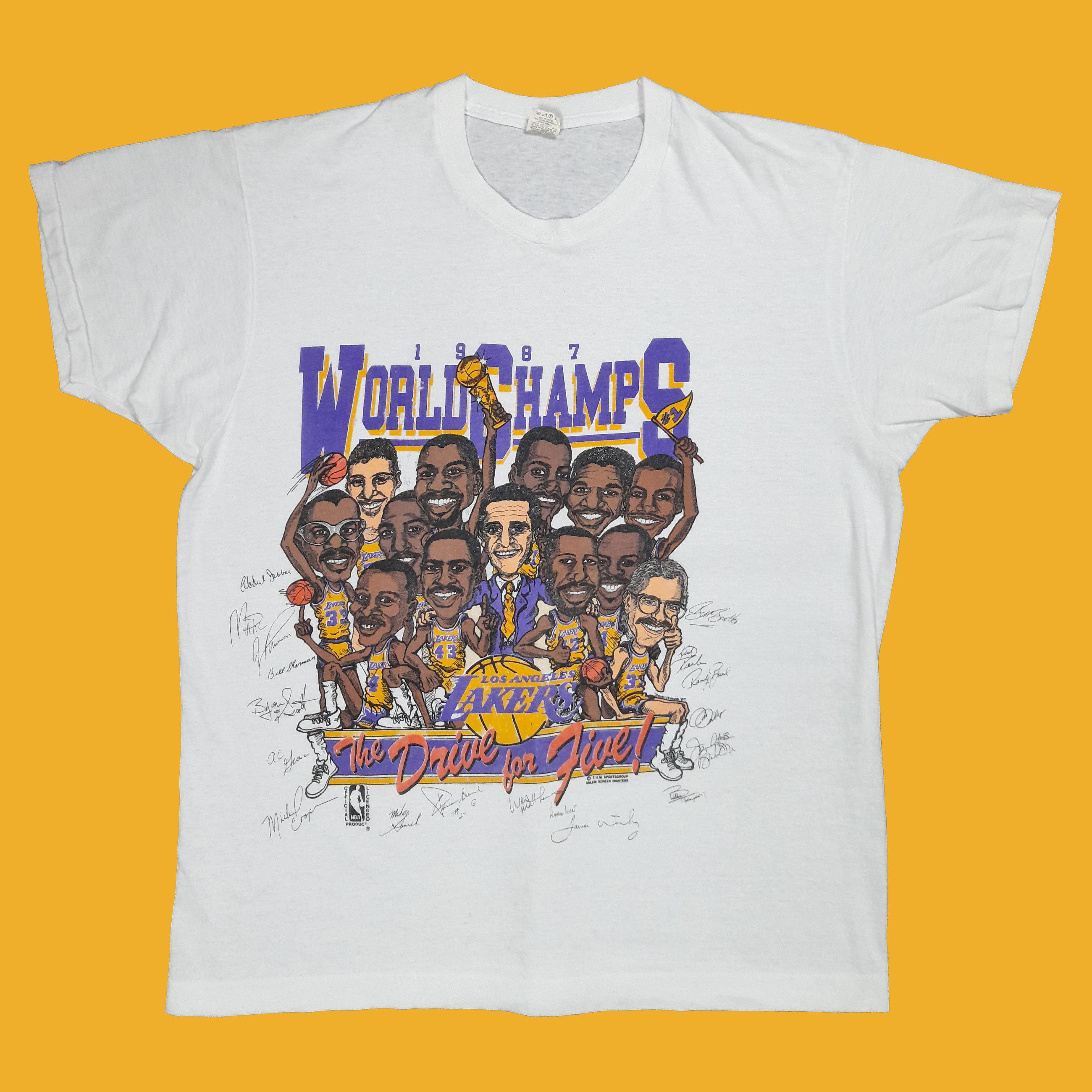 Vintage Los Angeles LA Lakers 1980's Training Camp T-shirt Extra Large XL  Salem