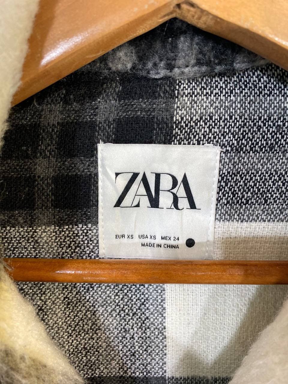 Zara Zara shadow plaid wool Jacket Very Nice Design Size US XS / EU 42 / 0 - 7 Thumbnail