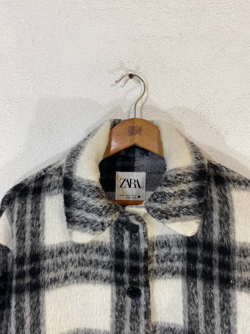 Zara Zara shadow plaid wool Jacket Very Nice Design Size US XS / EU 42 / 0 - 4 Thumbnail