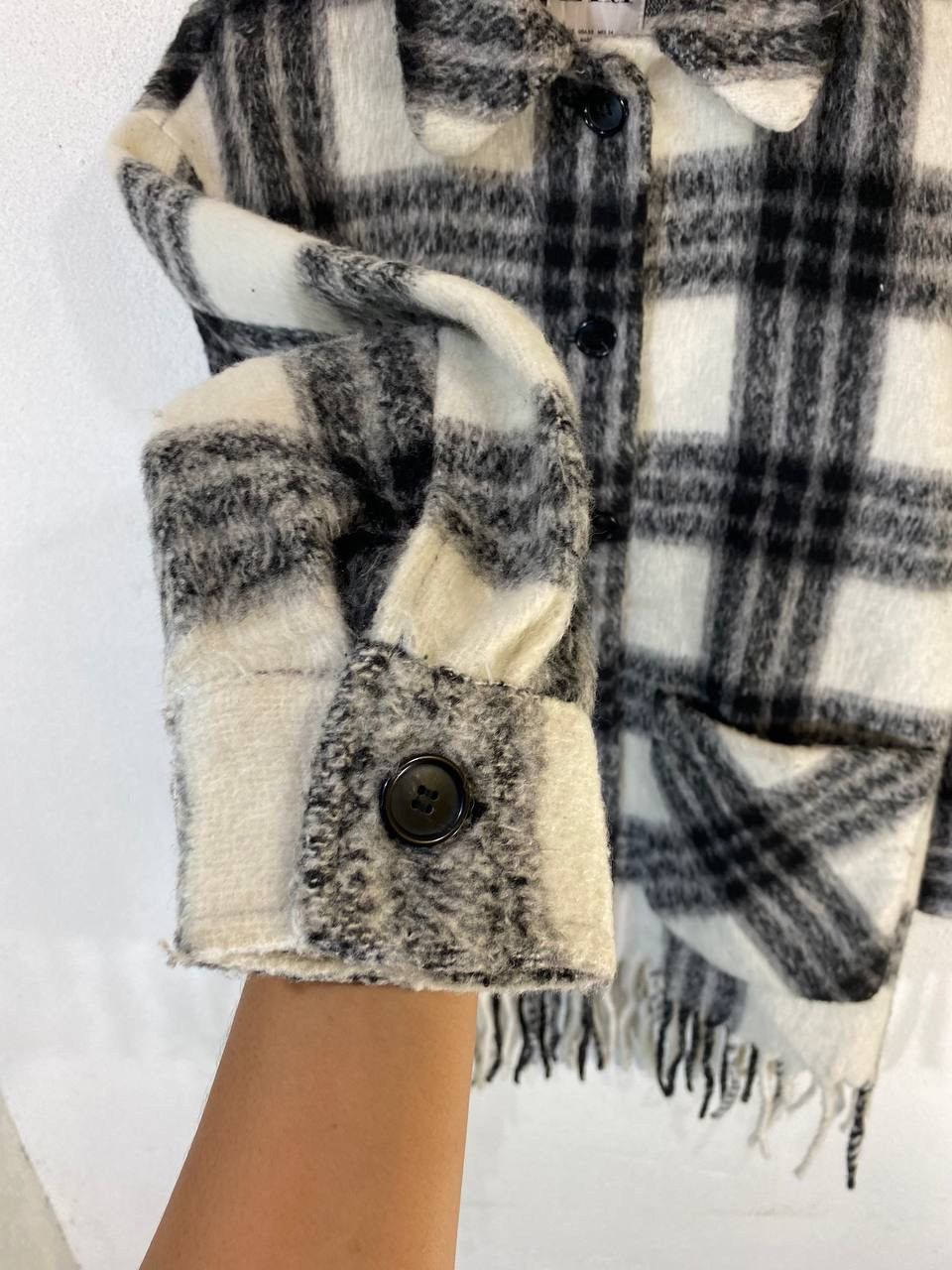 Zara Zara shadow plaid wool Jacket Very Nice Design Size US XS / EU 42 / 0 - 8 Thumbnail