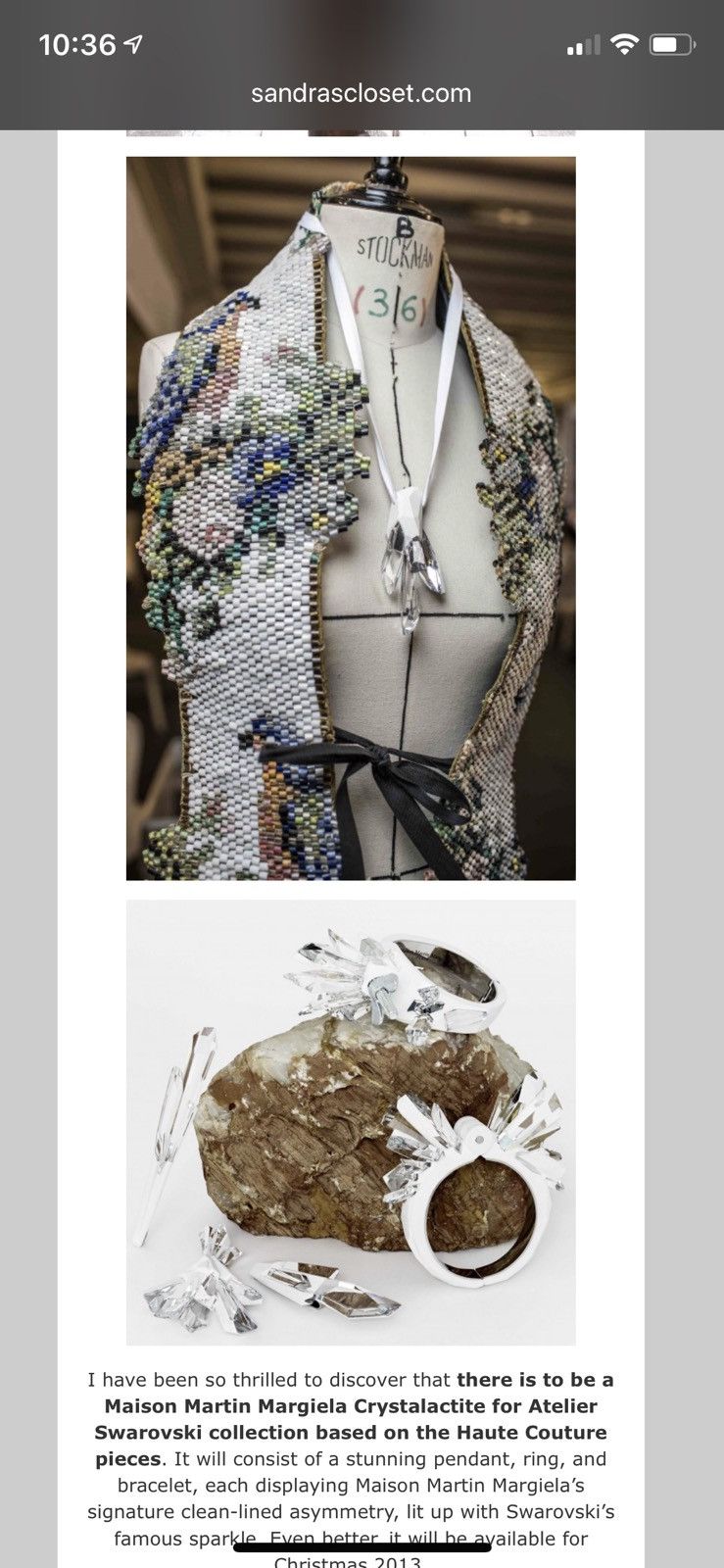 Maison Margiela 🔥 Rare! 2013 Margiela x Atelier Swarovski Crystal Necklace Size ONE SIZE - 13 Thumbnail