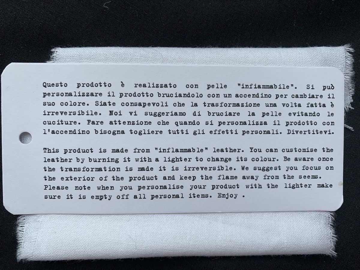 Maison Margiela 🔥 Rare inflammable leather Maison Margiela Line 11 wallet Size ONE SIZE - 2 Thumbnail