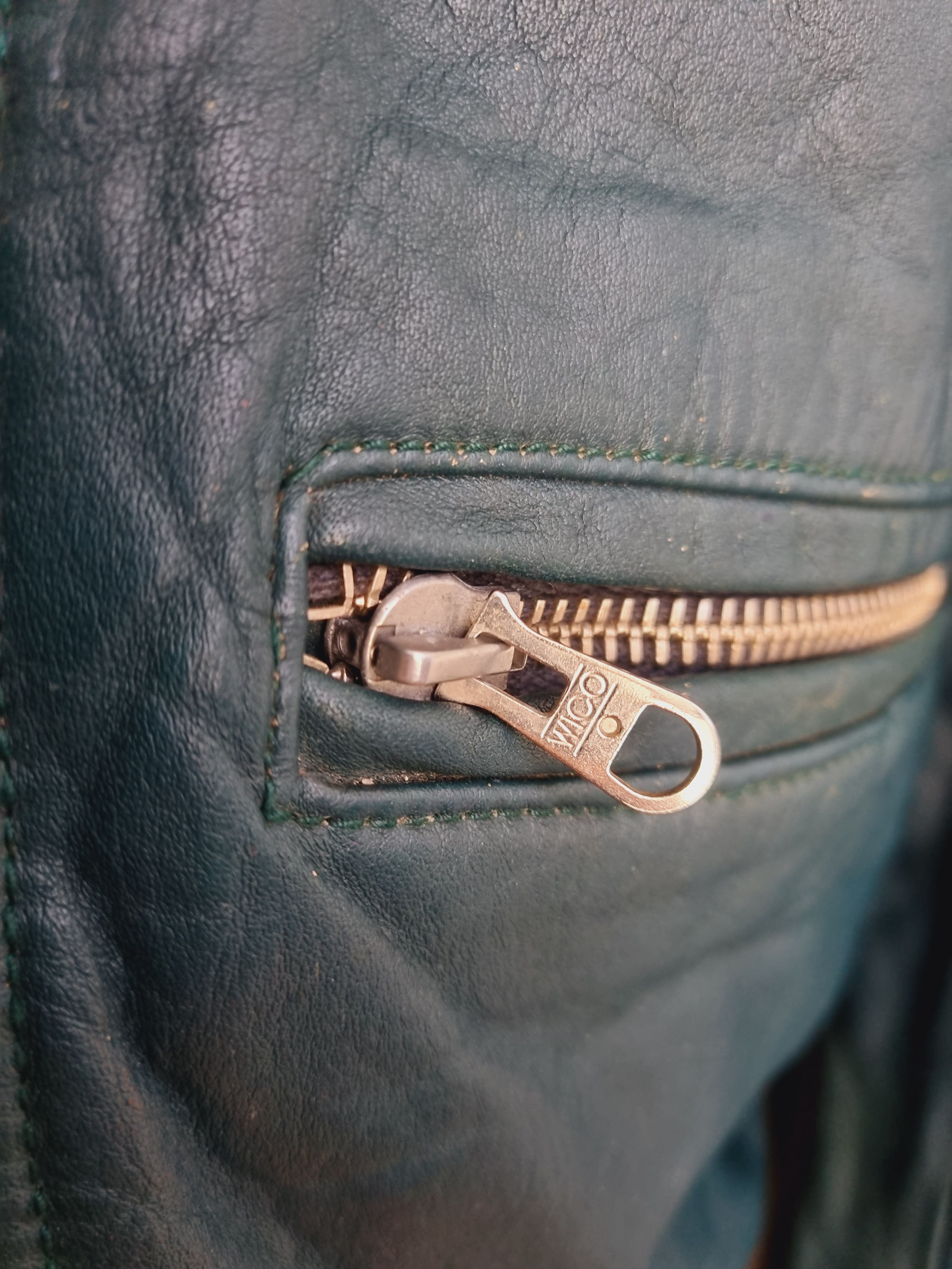 Vintage Unique 90s Leather Jacket Size US S / EU 44-46 / 1 - 15 Thumbnail