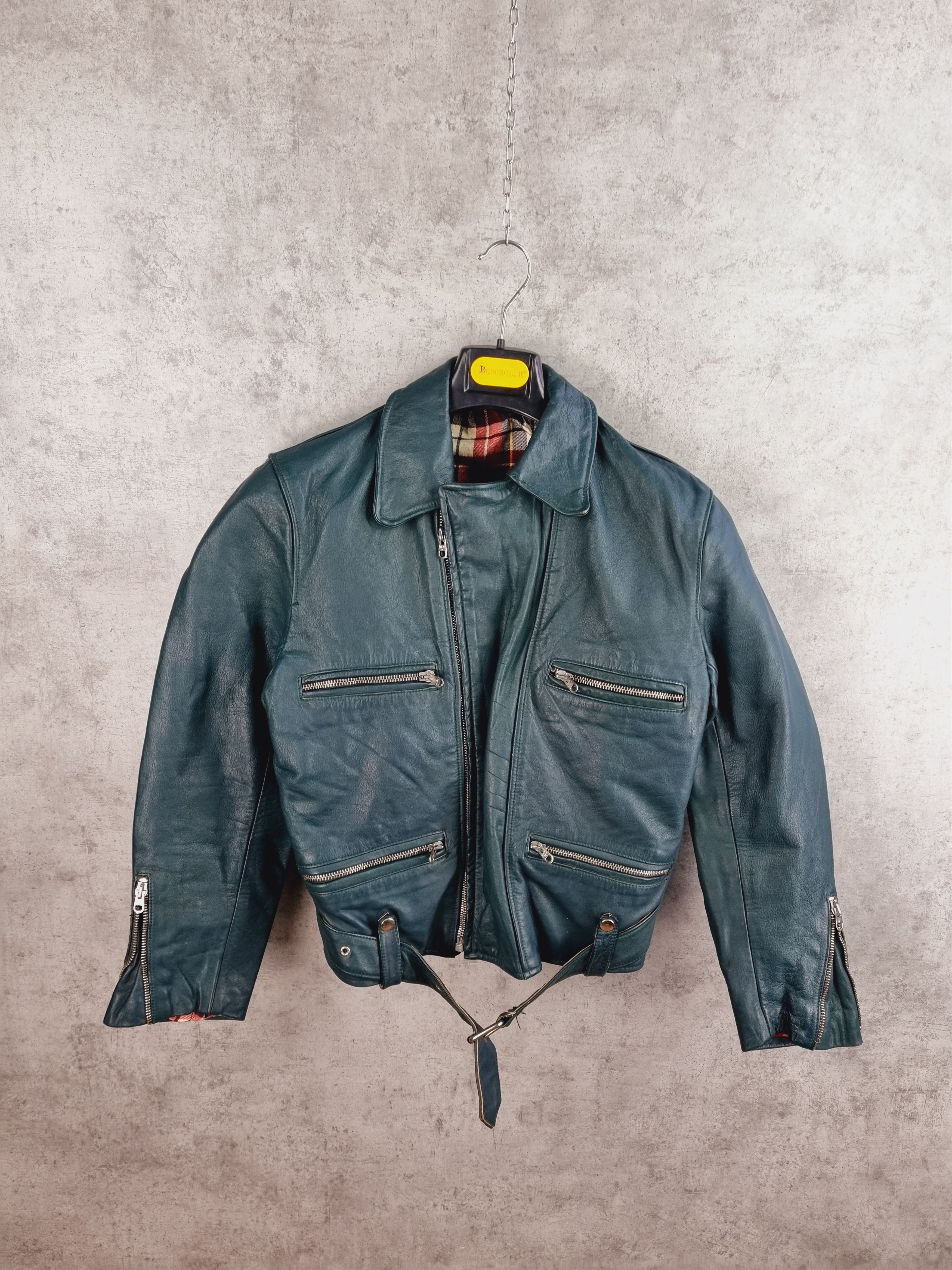 Vintage Unique 90s Leather Jacket Size US S / EU 44-46 / 1 - 6 Thumbnail