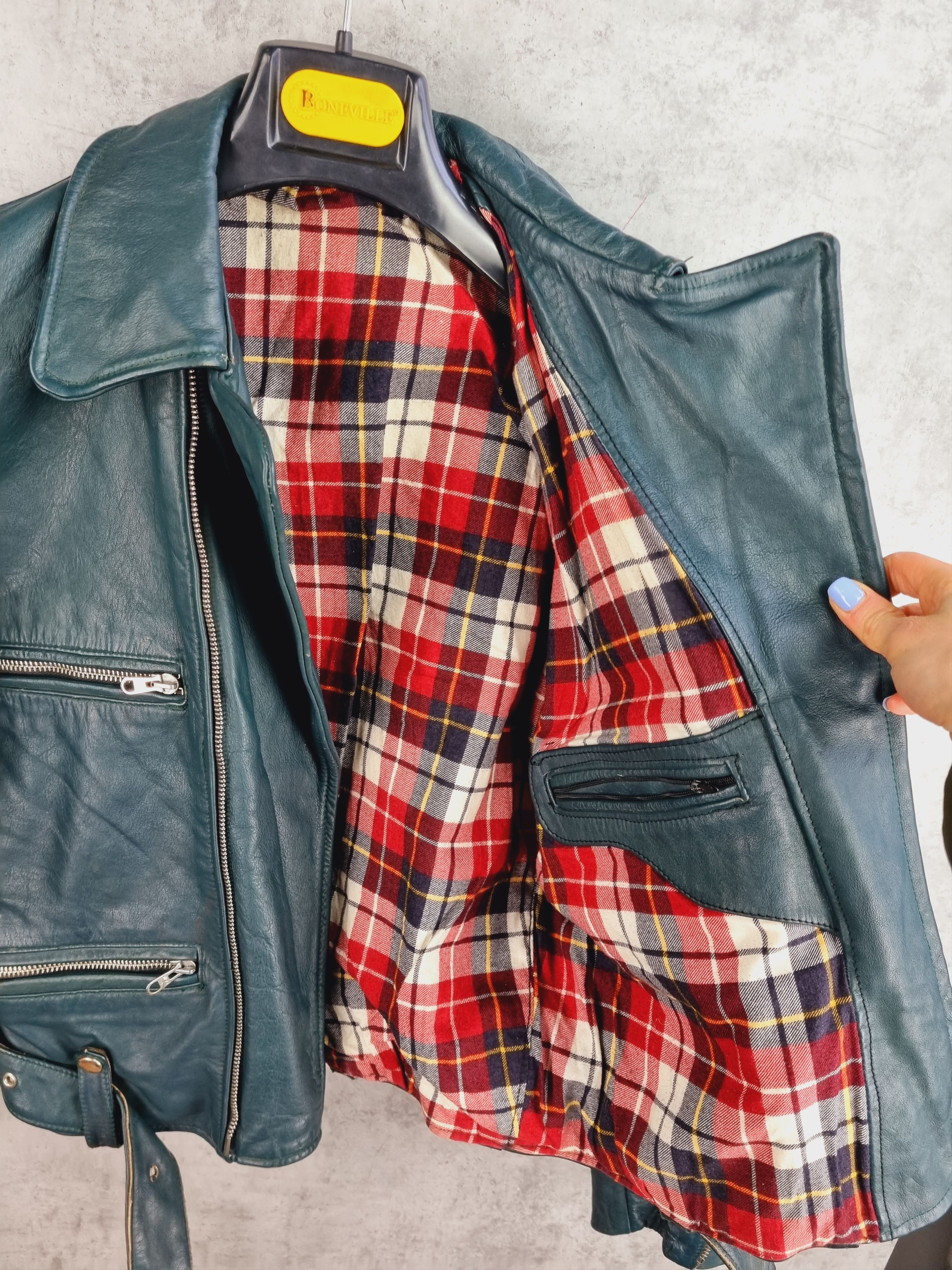 Vintage Unique 90s Leather Jacket Size US S / EU 44-46 / 1 - 4 Thumbnail