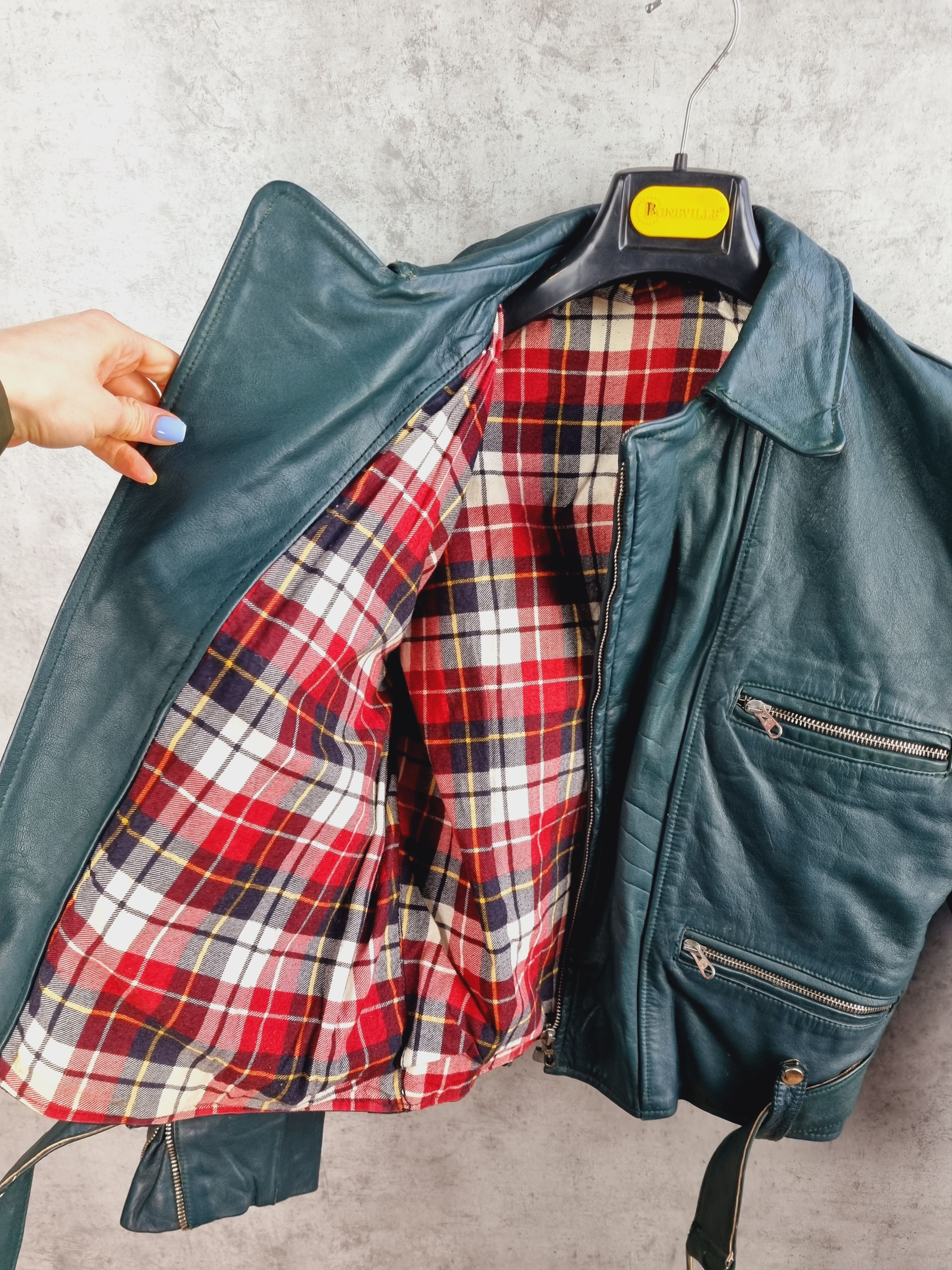 Vintage Unique 90s Leather Jacket Size US S / EU 44-46 / 1 - 3 Thumbnail