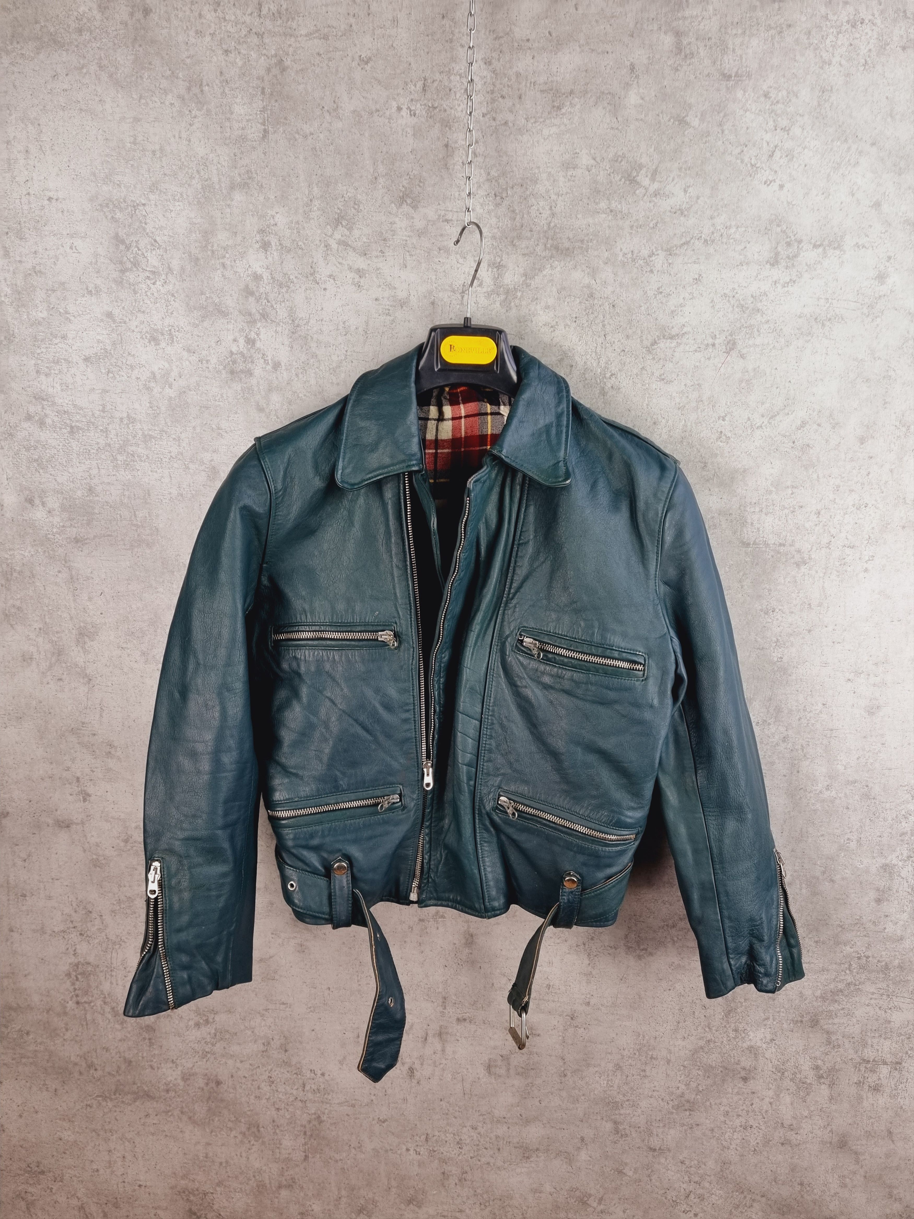 Vintage Unique 90s Leather Jacket Size US S / EU 44-46 / 1 - 5 Thumbnail