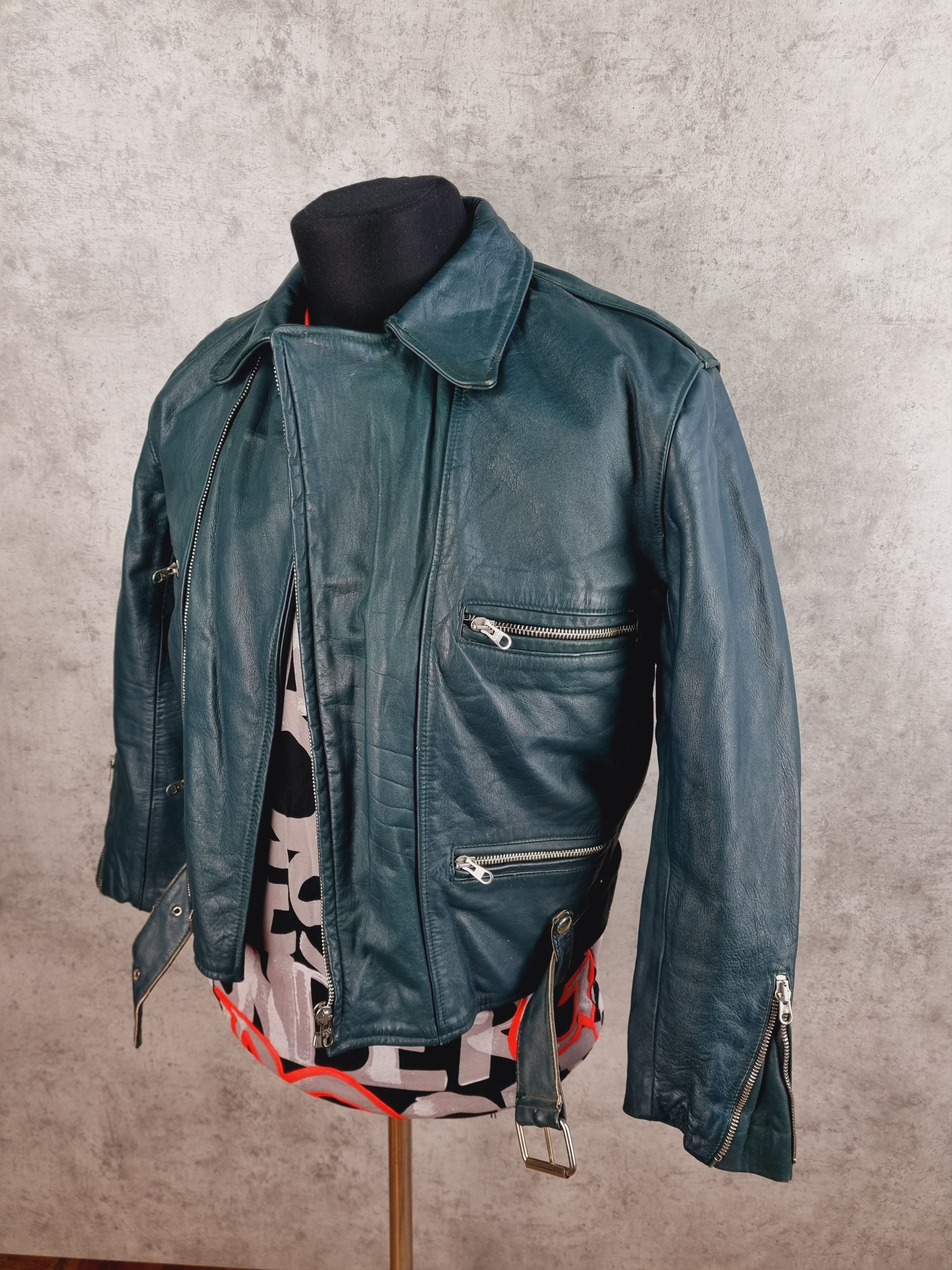 Vintage Unique 90s Leather Jacket Size US S / EU 44-46 / 1 - 18 Thumbnail