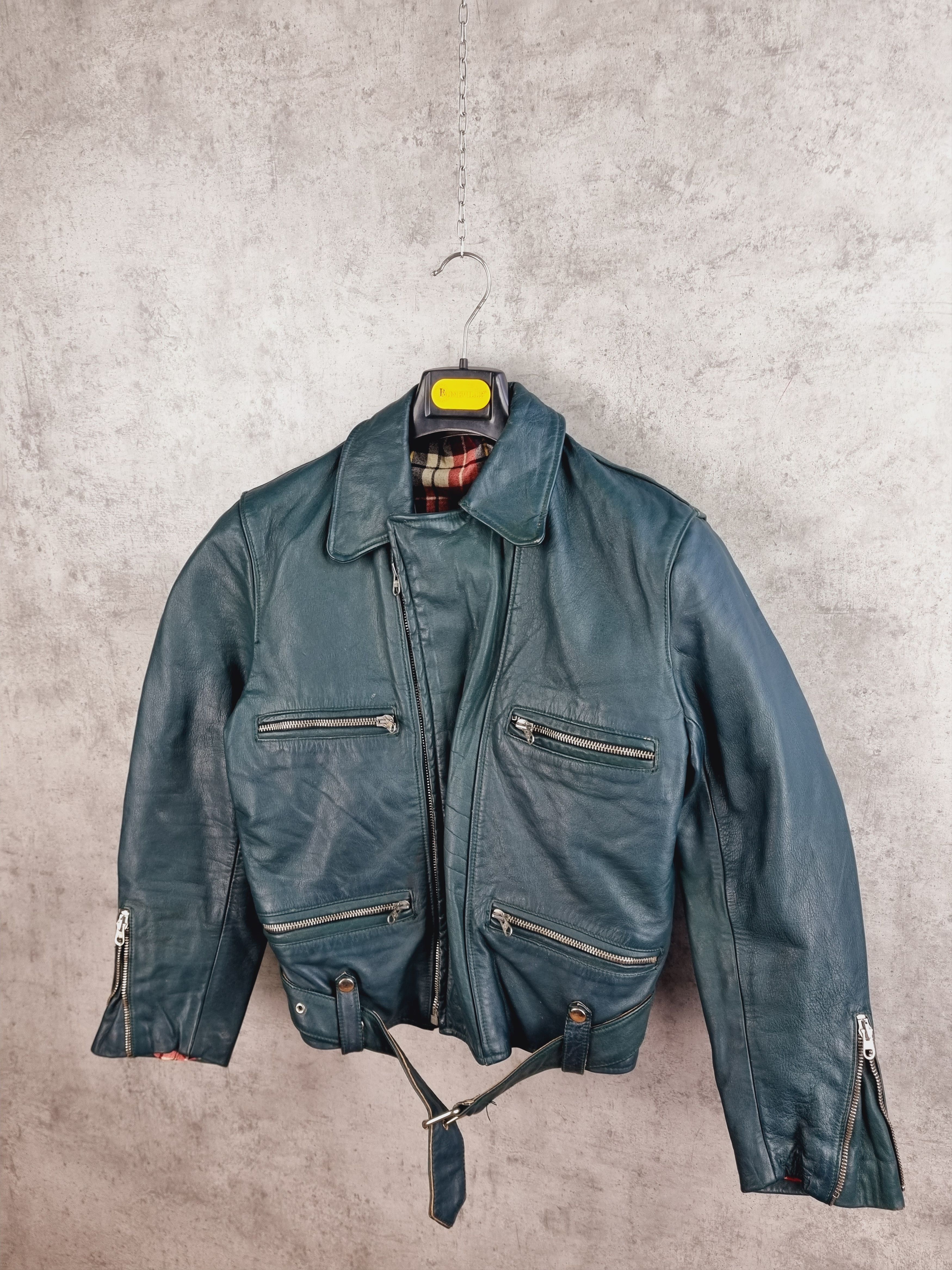 Vintage Unique 90s Leather Jacket Size US S / EU 44-46 / 1 - 19 Thumbnail