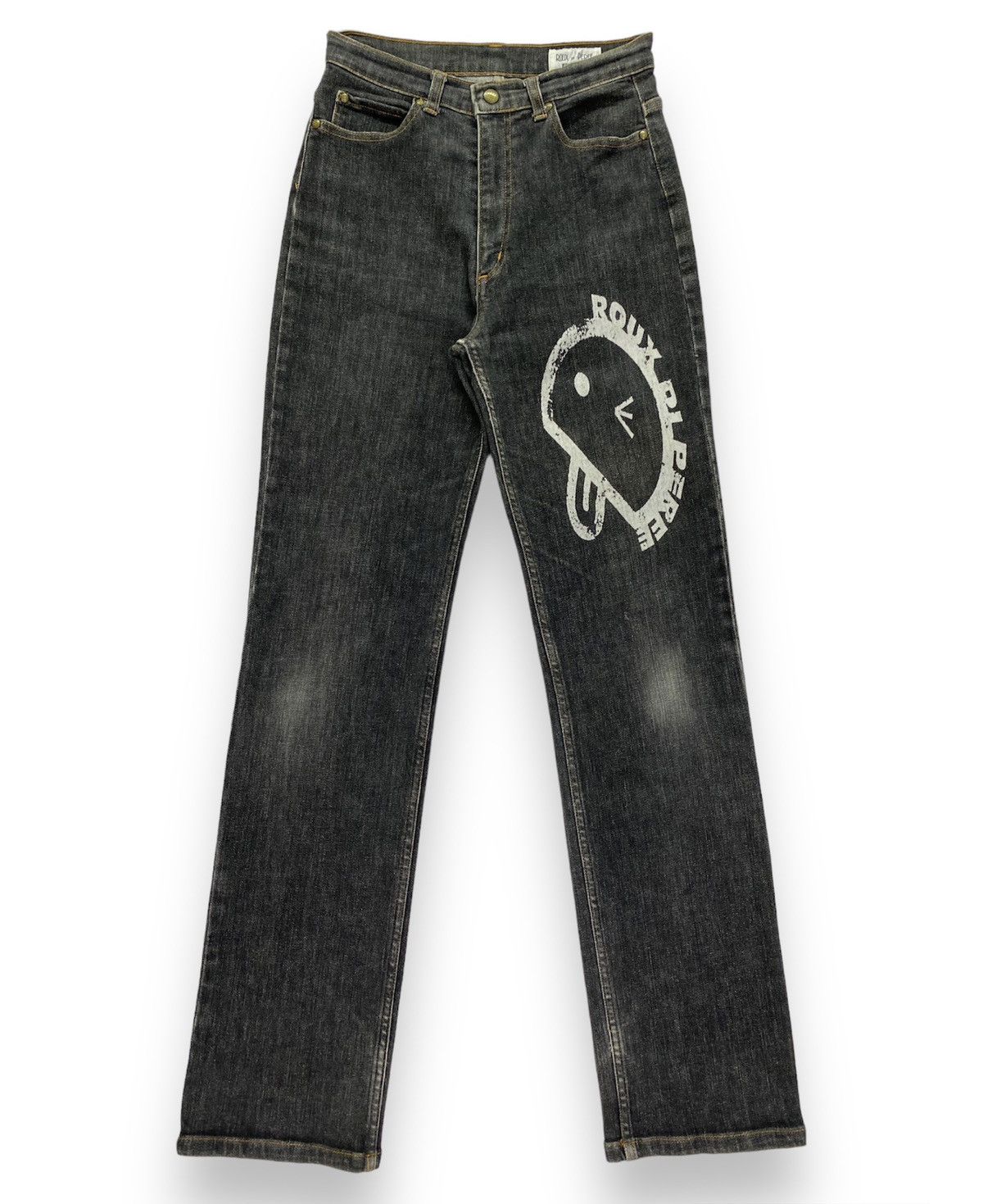 Japanese Brand Roux Di Perfe Distressed Jeans Size 26" / US 2 / IT 38 - 1 Thumbnail