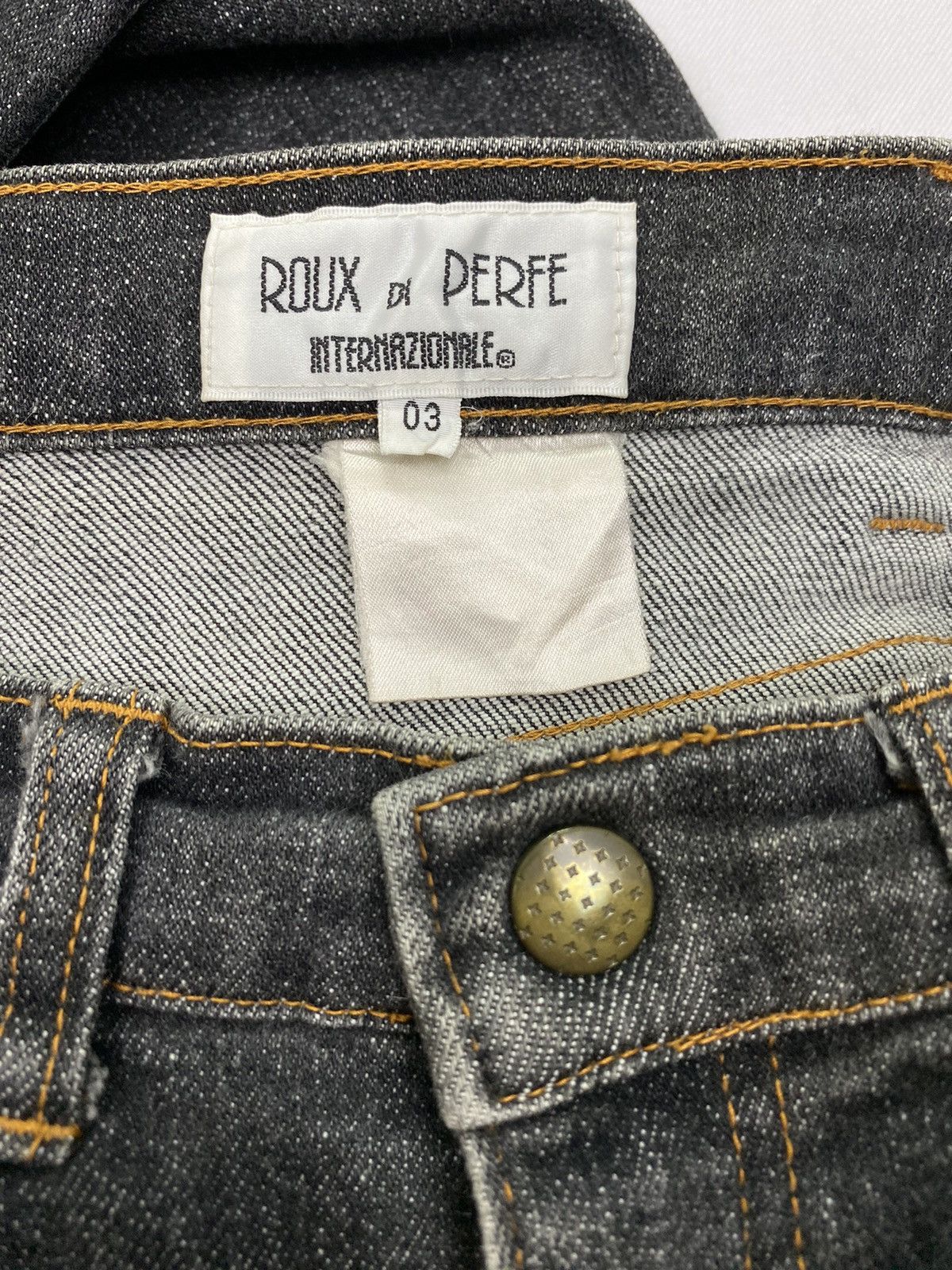 Japanese Brand Roux Di Perfe Distressed Jeans Size 26" / US 2 / IT 38 - 10 Thumbnail