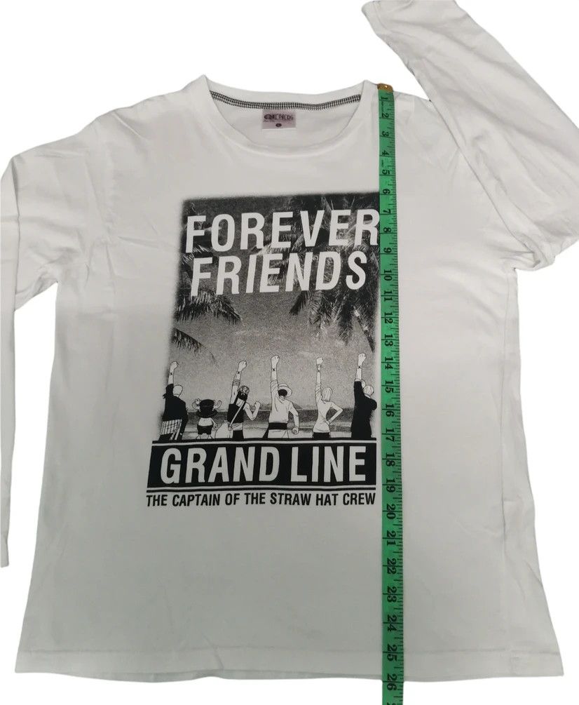 Anime One Piece Forever Friends Grand Line Anime Tee Akira Bleach Size US L / EU 52-54 / 3 - 5 Thumbnail