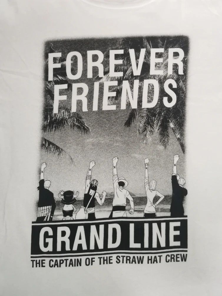 Anime One Piece Forever Friends Grand Line Anime Tee Akira Bleach Size US L / EU 52-54 / 3 - 2 Thumbnail