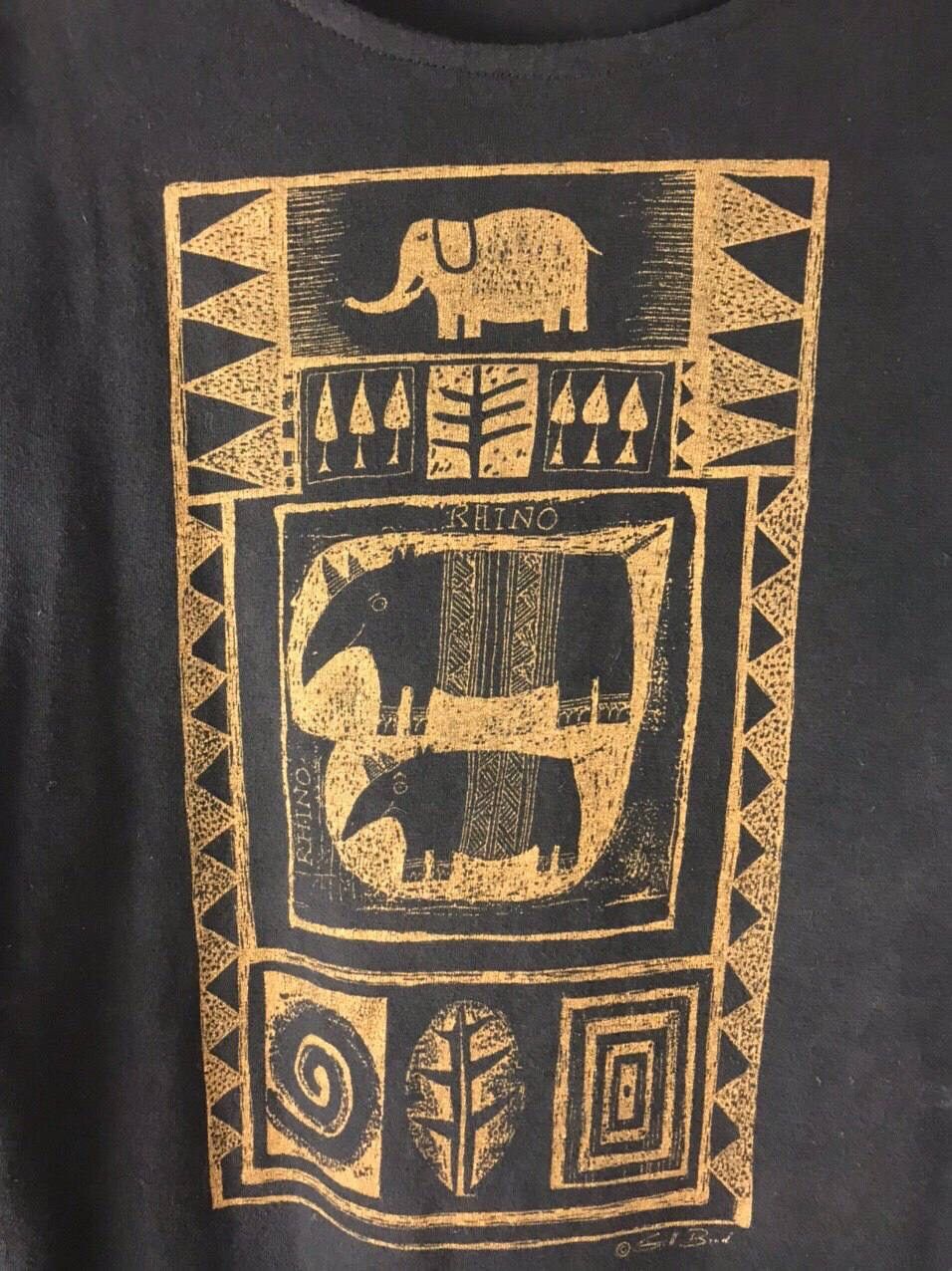 Handmade × Other × Vintage Hand Made Zimbabwe Art Tee Size US M / EU 48-50 / 2 - 2 Thumbnail