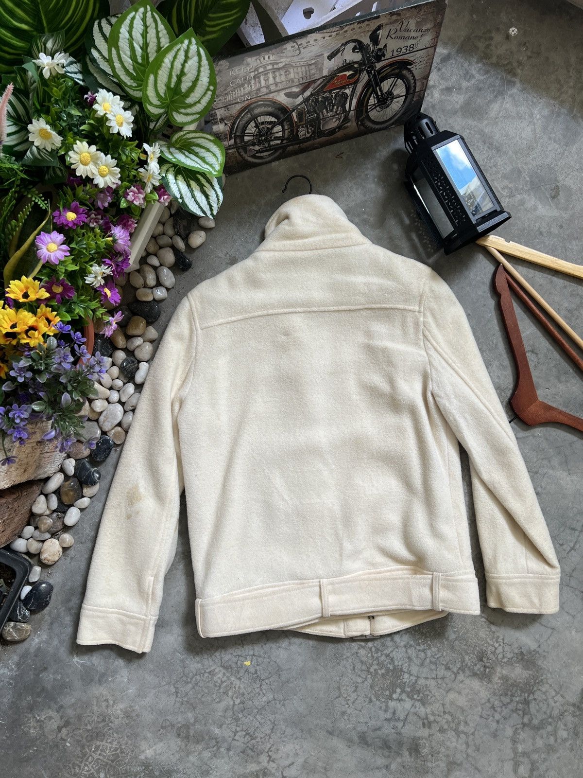 Japanese Brand × Vintage VTG 🏴‍☠️ Japanese Wool Quilted Bomber Jacket Size US M / EU 48-50 / 2 - 7 Thumbnail