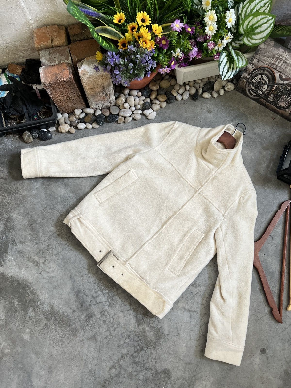 Japanese Brand × Vintage VTG 🏴‍☠️ Japanese Wool Quilted Bomber Jacket Size US M / EU 48-50 / 2 - 1 Thumbnail