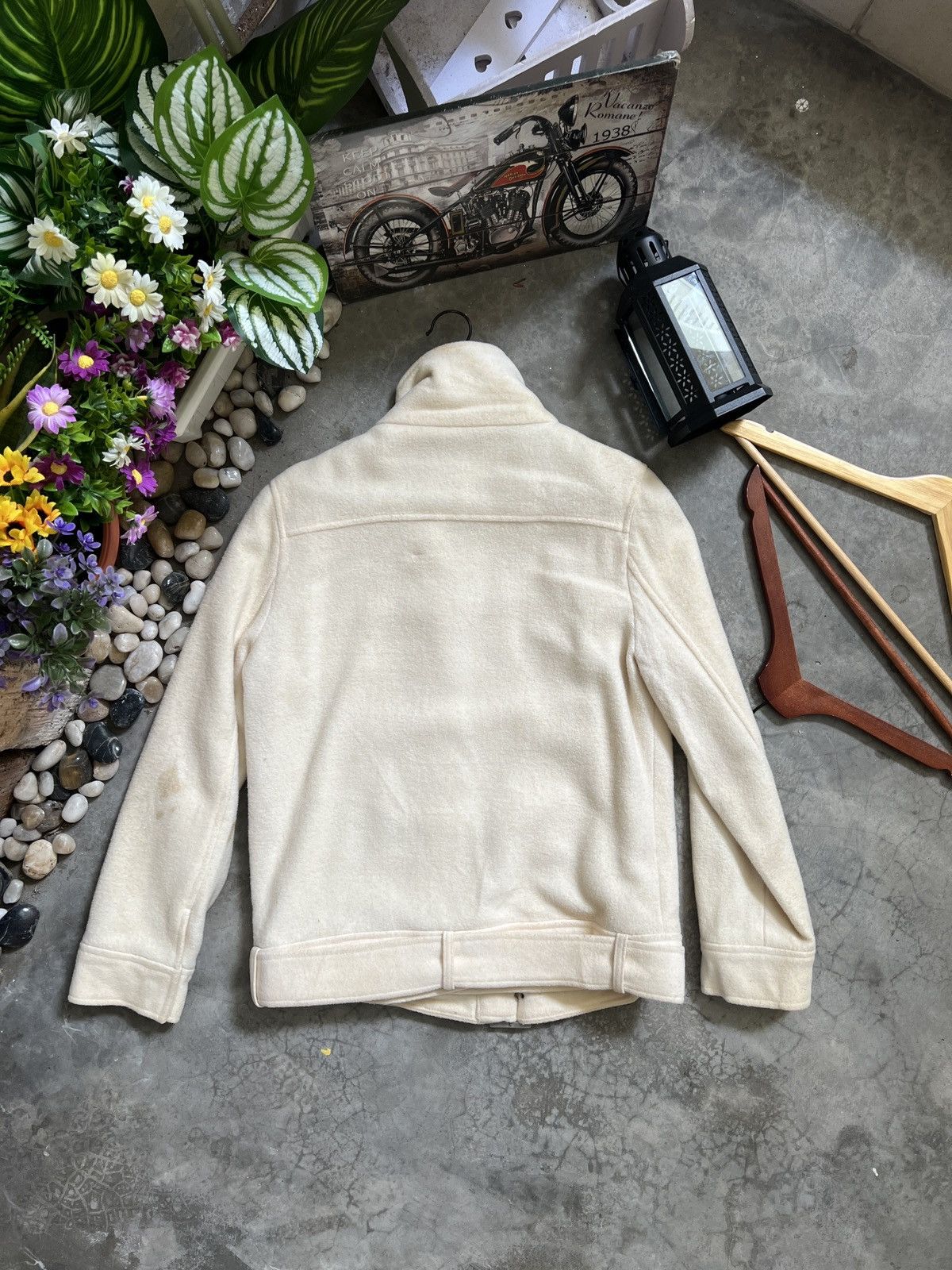 Japanese Brand × Vintage VTG 🏴‍☠️ Japanese Wool Quilted Bomber Jacket Size US M / EU 48-50 / 2 - 5 Thumbnail