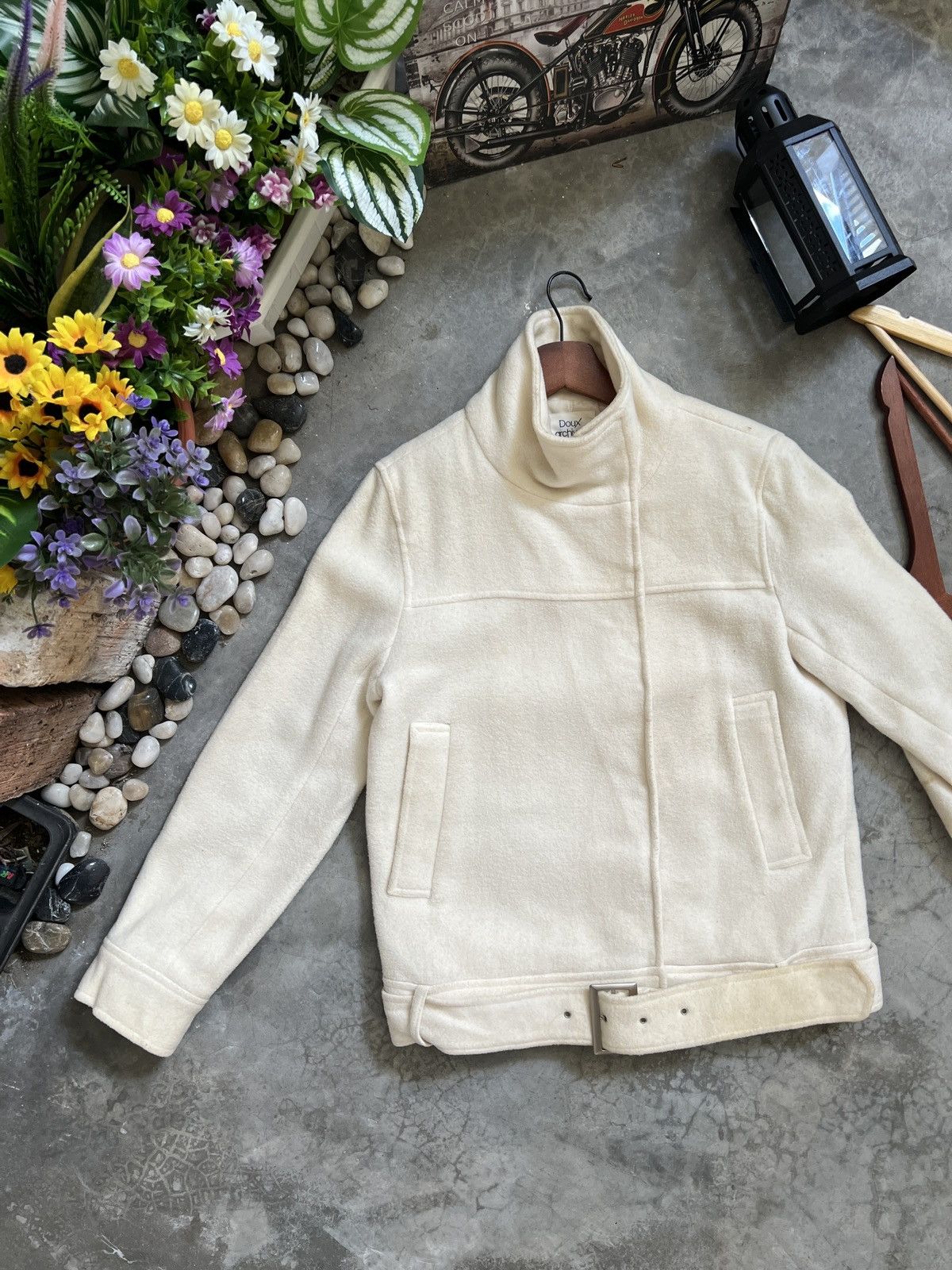 Japanese Brand × Vintage VTG 🏴‍☠️ Japanese Wool Quilted Bomber Jacket Size US M / EU 48-50 / 2 - 4 Thumbnail
