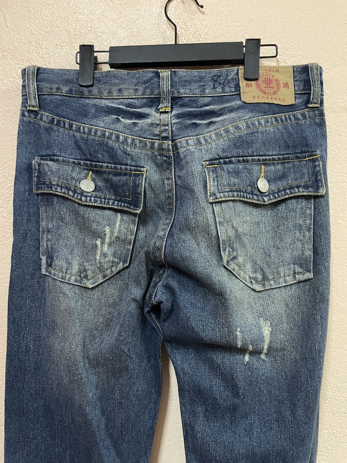 Japanese Brand Karakuri Japanese tradition Dragon Printed Blue Jeans W34 Size US 34 / EU 50 - 10 Thumbnail