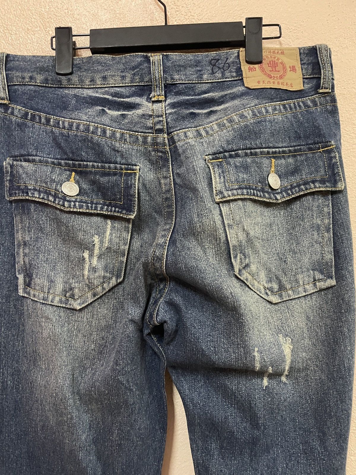 Japanese Brand Karakuri Japanese tradition Dragon Printed Blue Jeans W34 Size US 34 / EU 50 - 12 Thumbnail