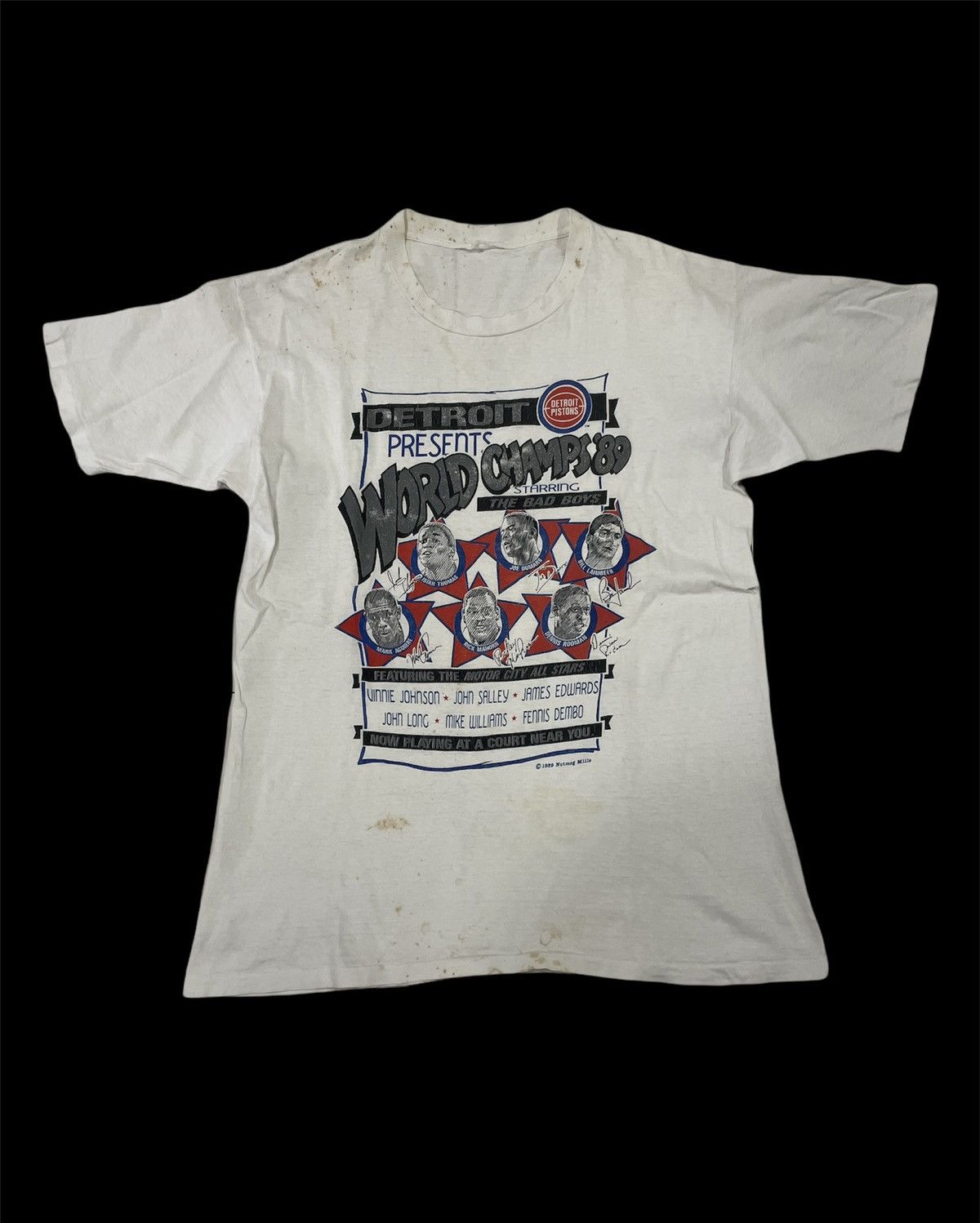 NBA DISTRESSED DETROIT PISTONS WORLD CHAMPION THE BAD BOYS NBA Size US XL / EU 56 / 4 - 1 Thumbnail