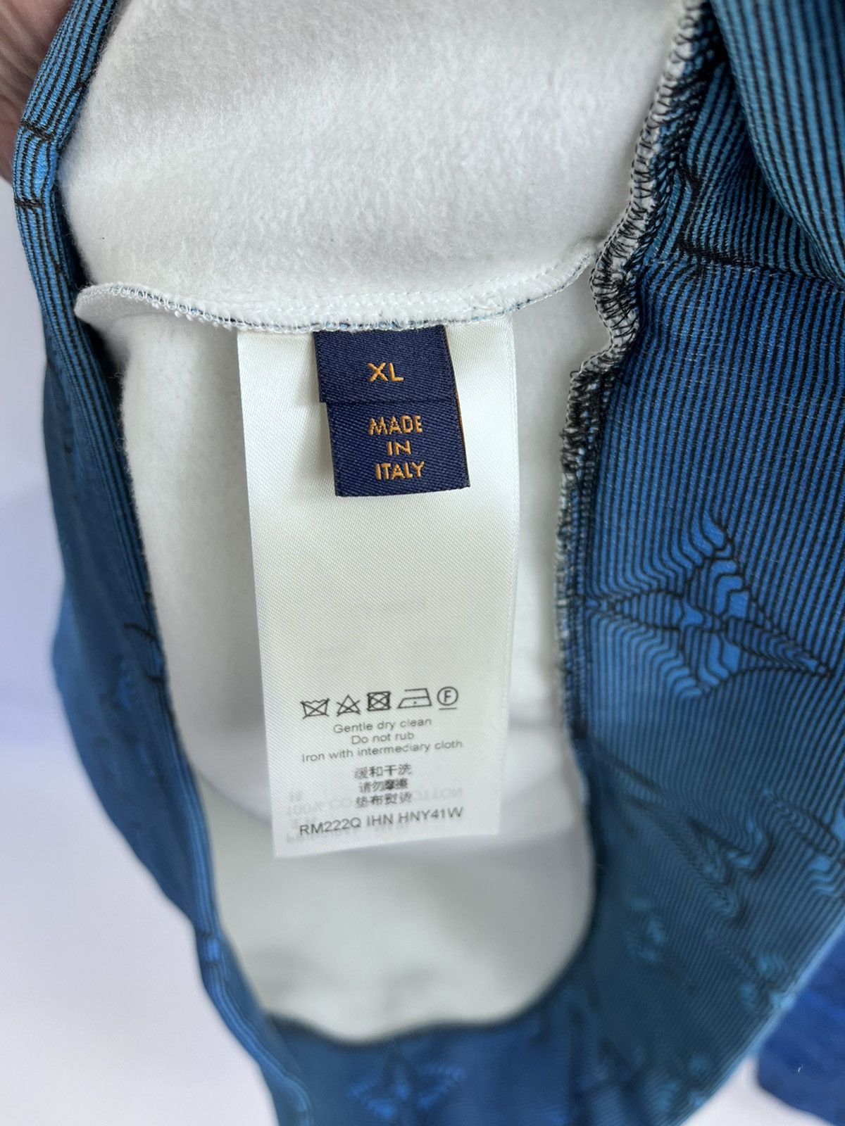 Louis Vuitton LOUIS VUITTON ILLUSION 2054 BLUE HOODIE Size US XL / EU 56 / 4 - 10 Thumbnail